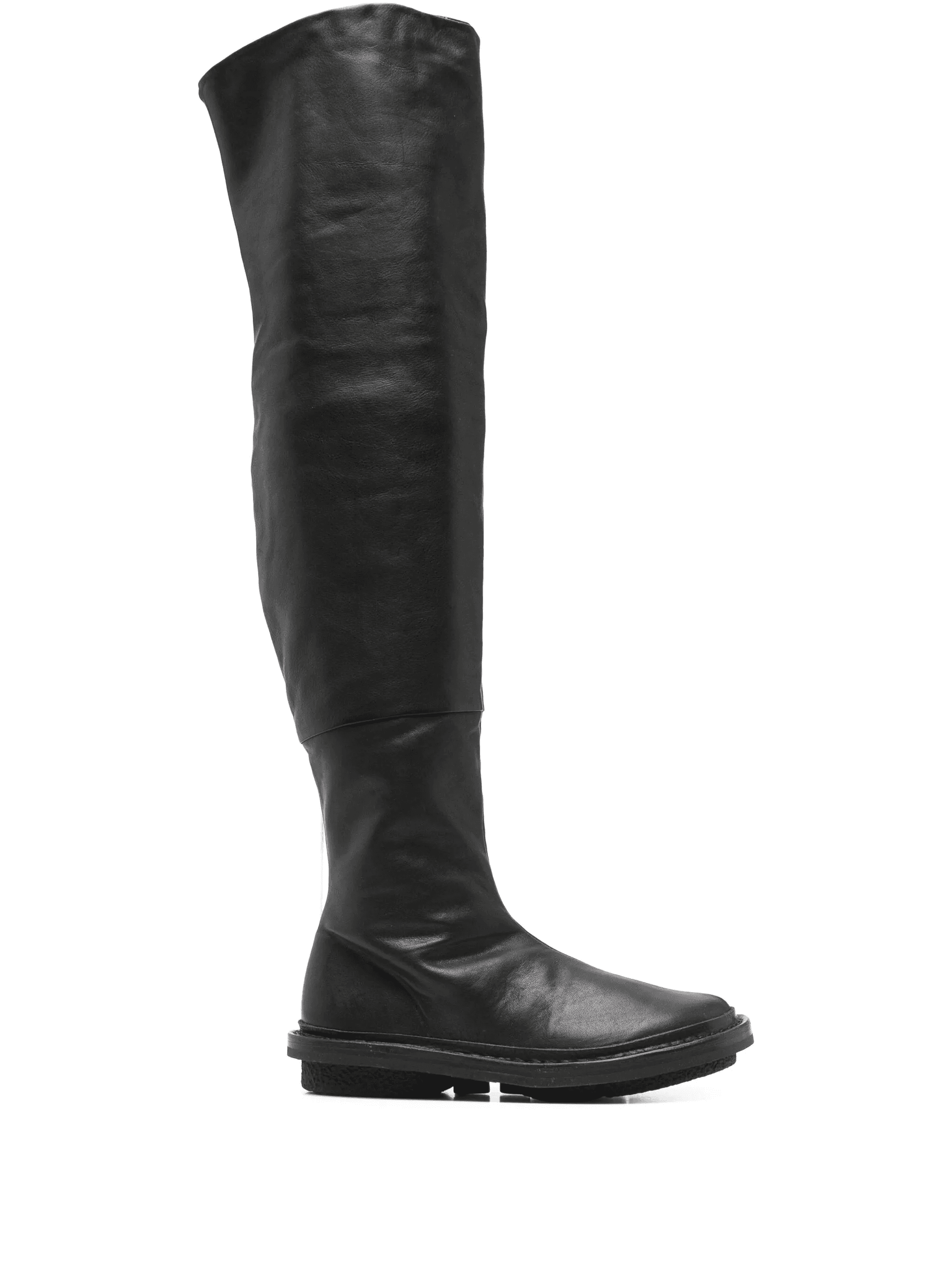 leather thigh-high boots - Image 1