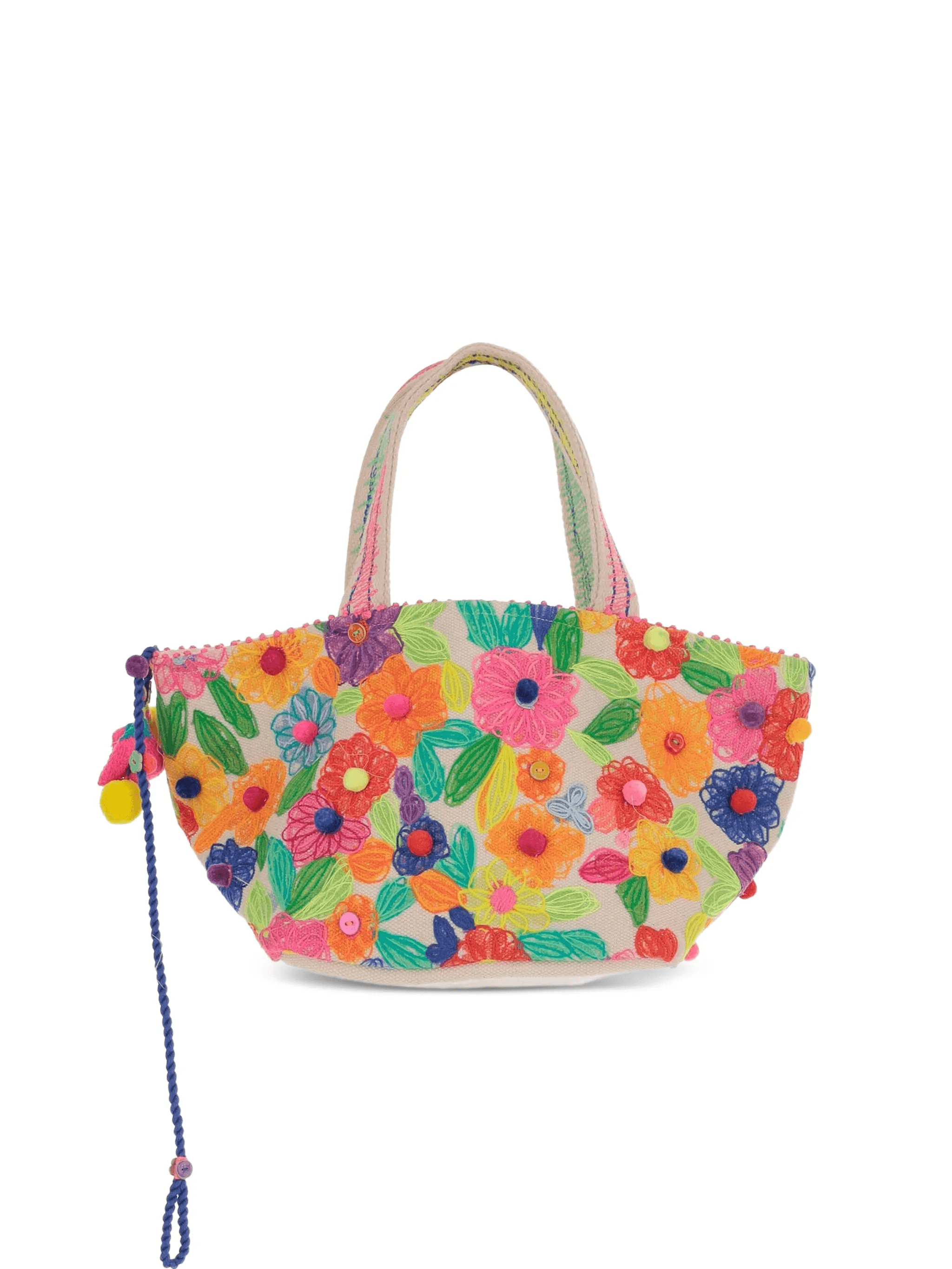 floral-embroidery shoulder bag - Image 1