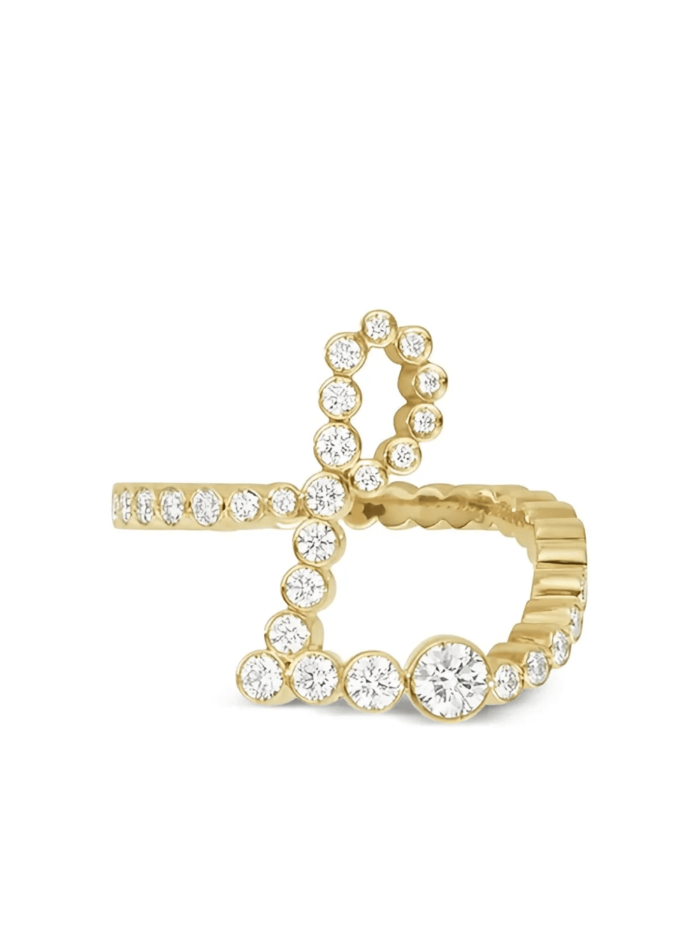 18K yellow gold Ensemble L diamond ring - Image 1