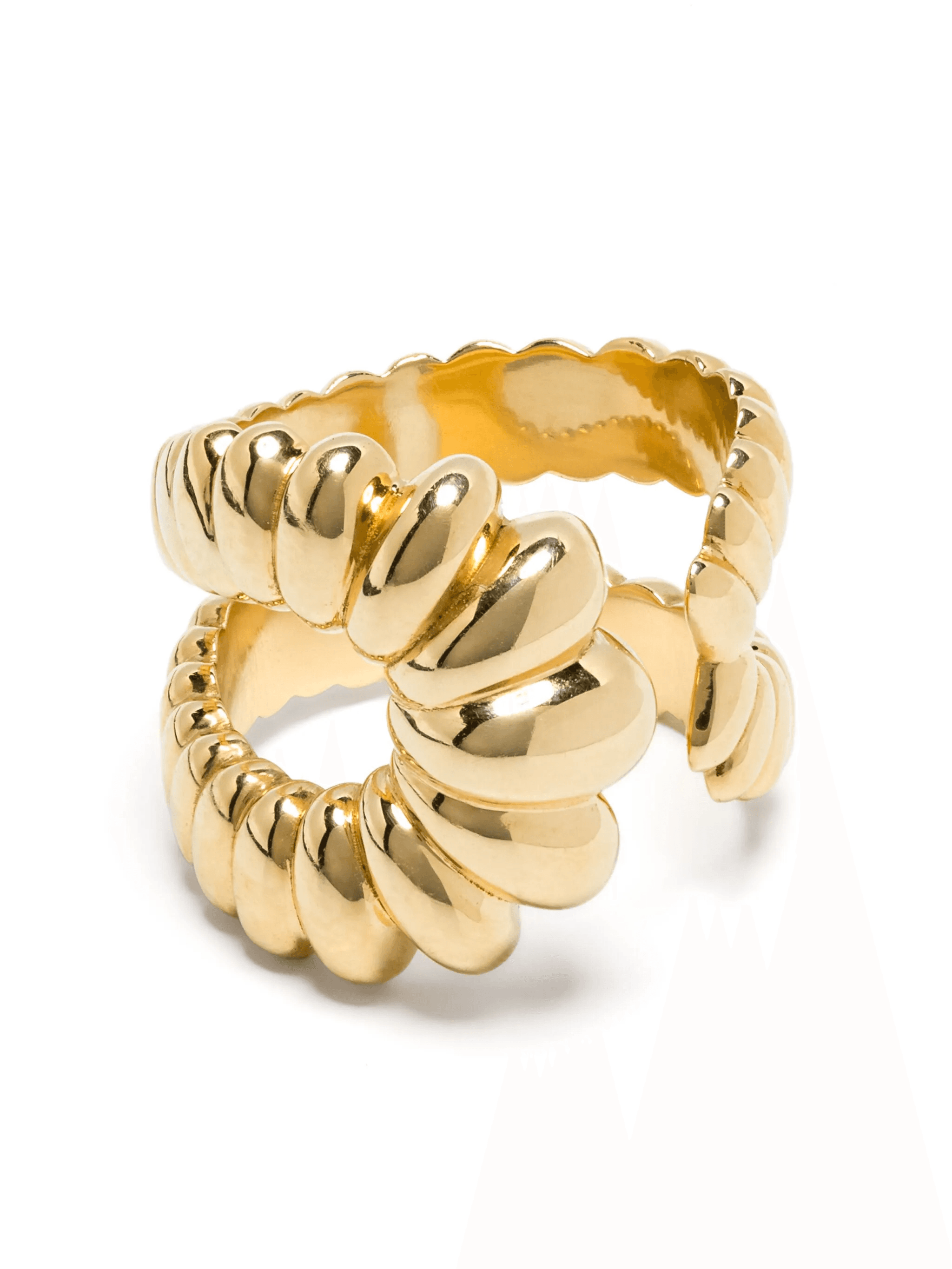 18K yellow gold Spiral ring - Image 1