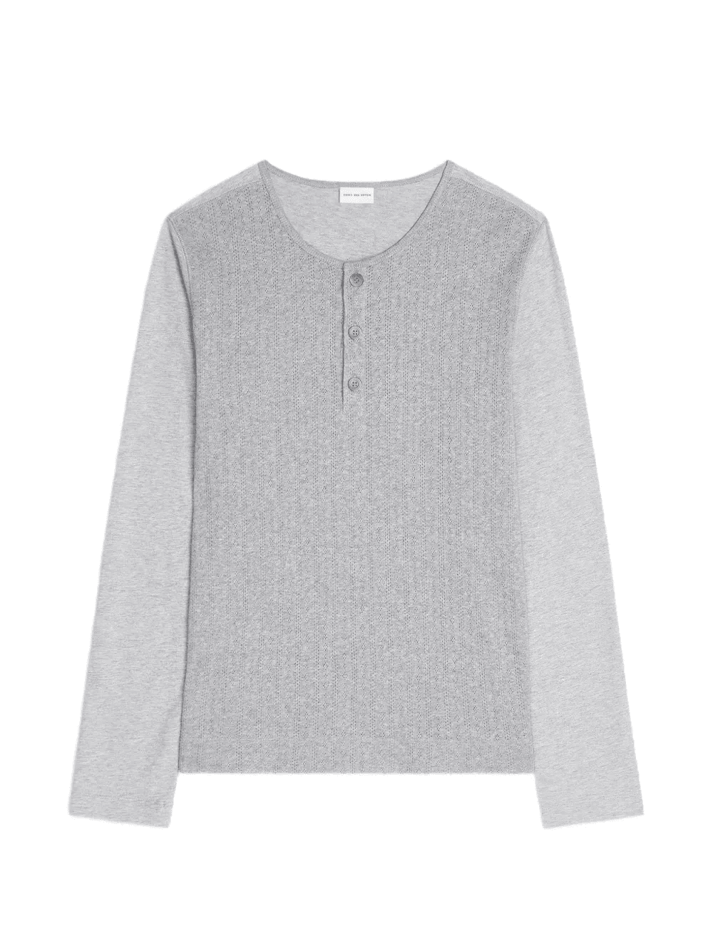 button ribbed T-shirt - Image 1