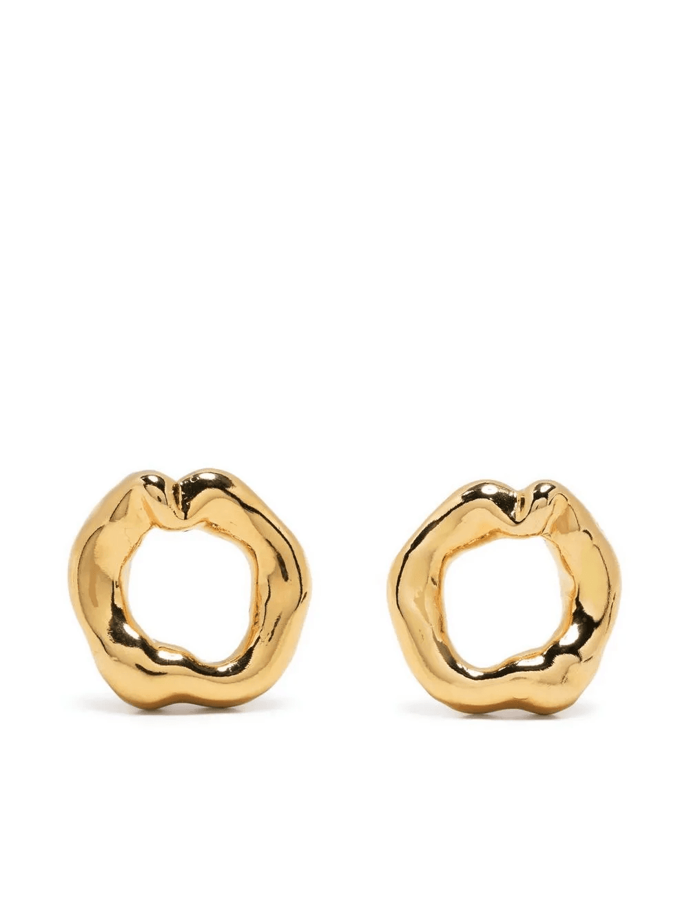 irregular circle earrings - Image 1
