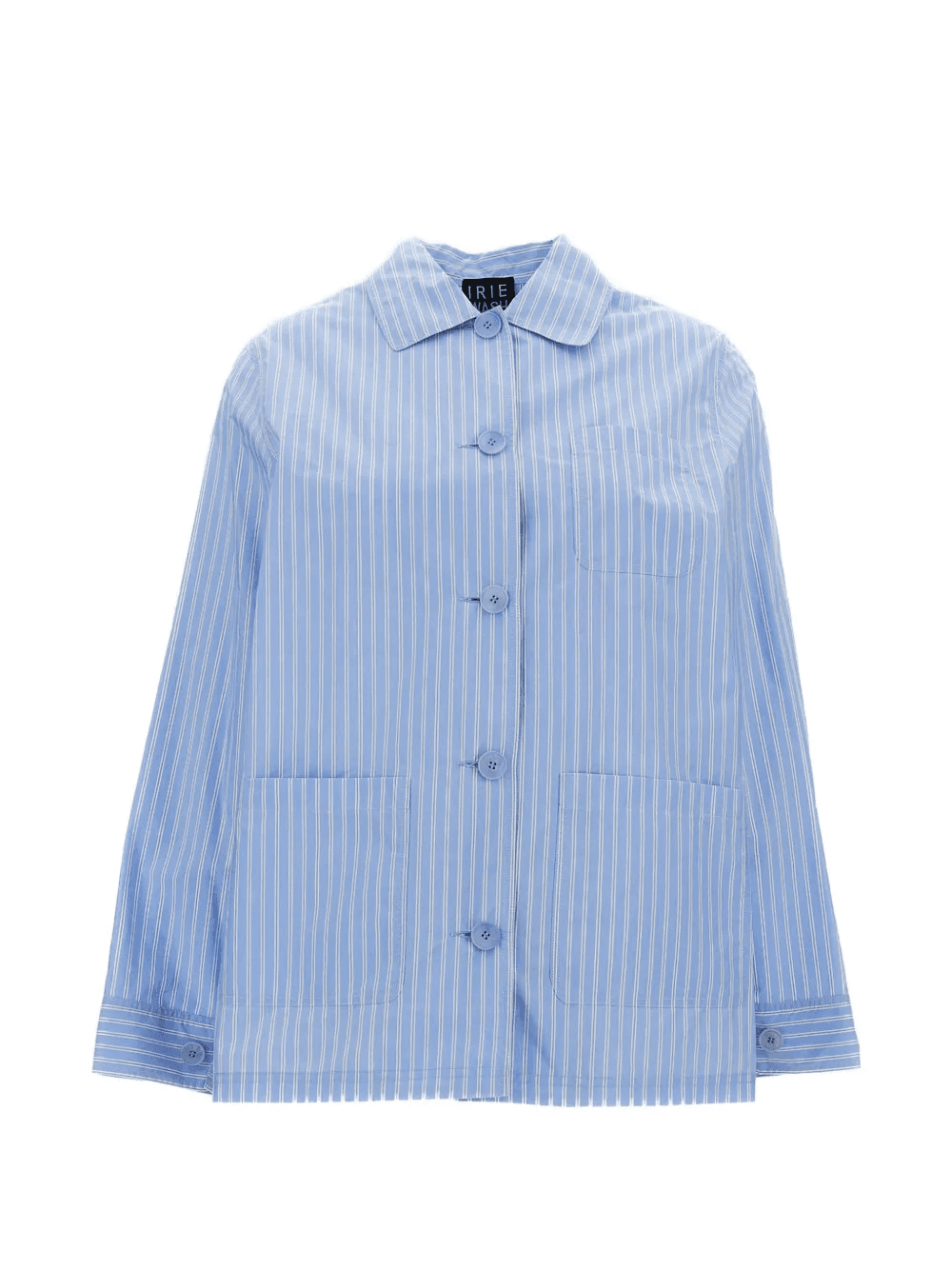 striped chest-pocket jacket - Image 1