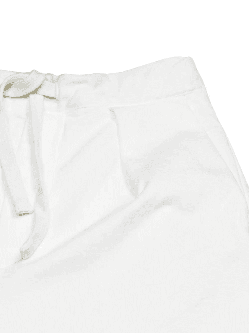 drawstring cotton track pants - Image 1