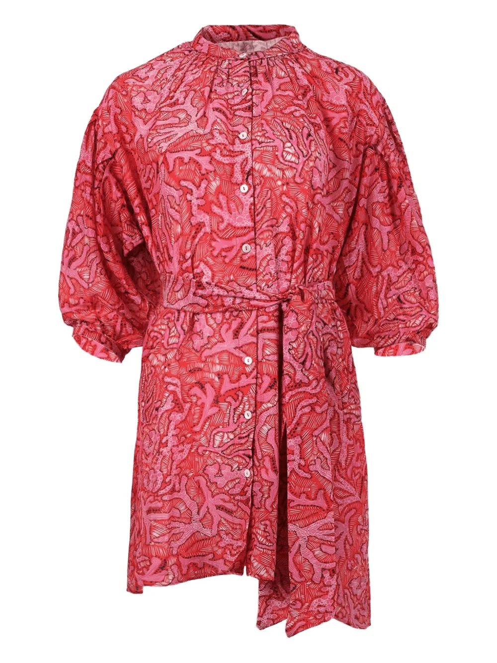 belted mini shirt dress - Image 1