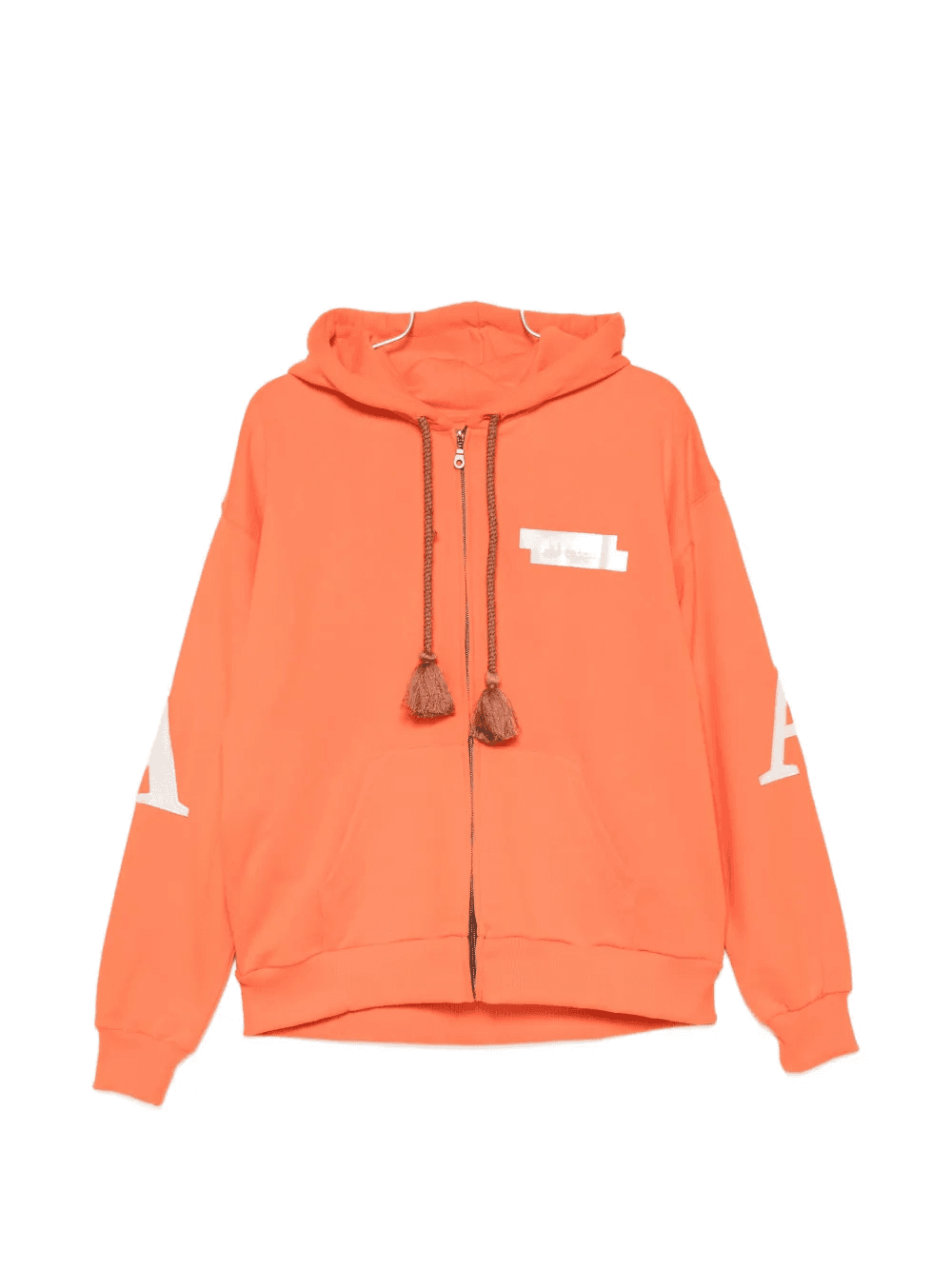 tassel-detail zip-up hoodie - Image 1