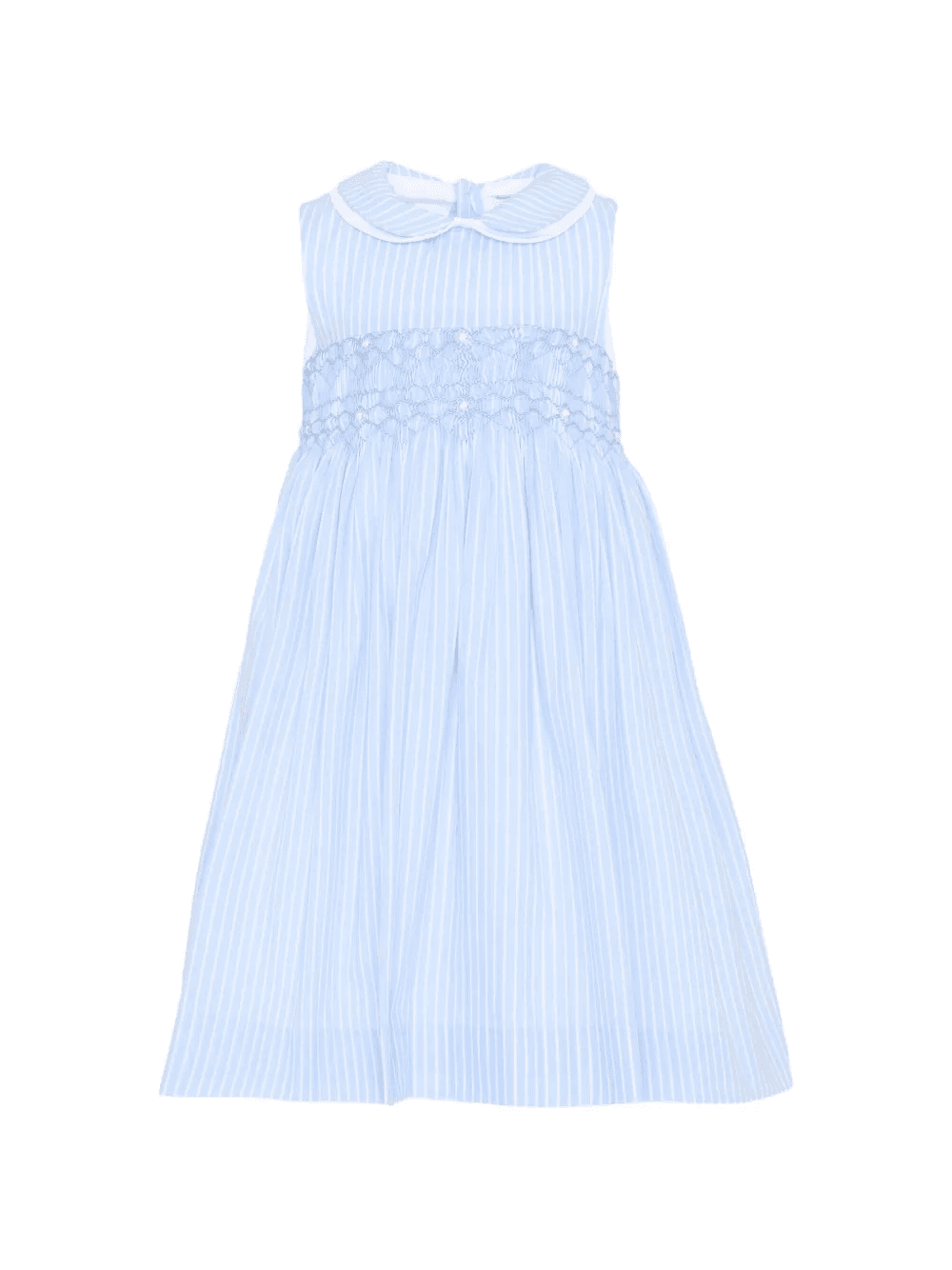 smocked striped-print dress - Image 1