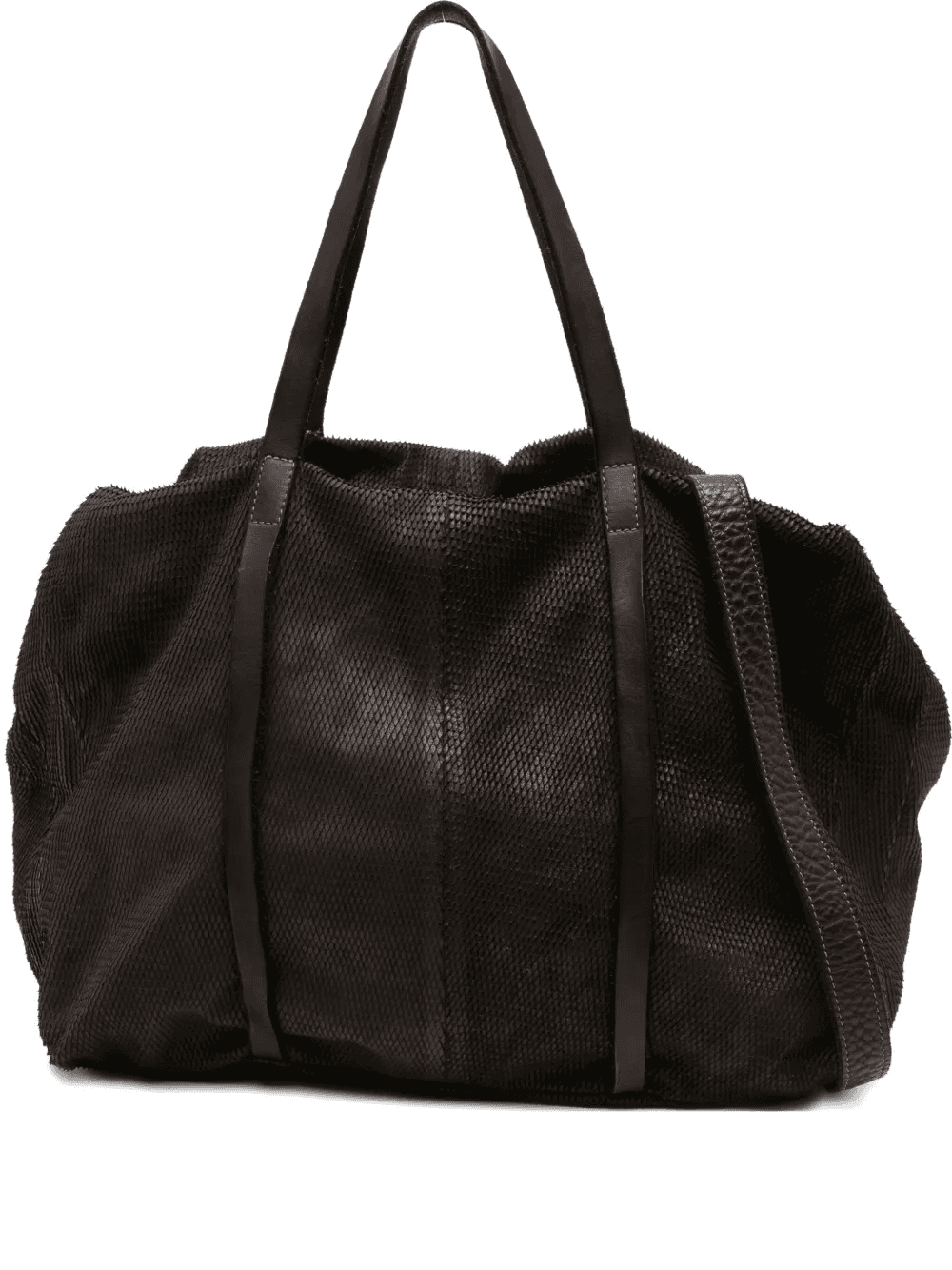 textured calf leather tote bag - Image 1