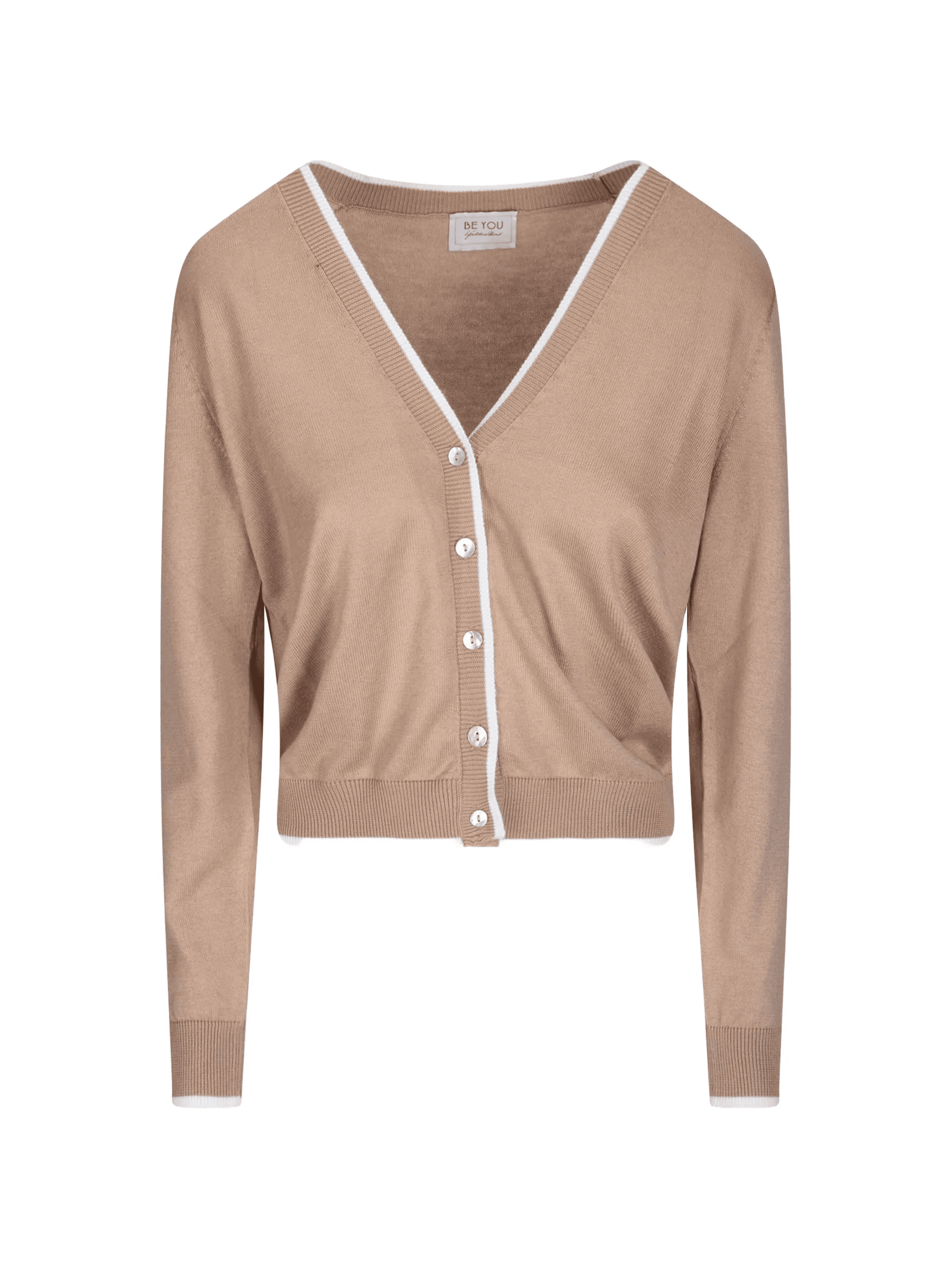 button V-neck cardigan - Image 1