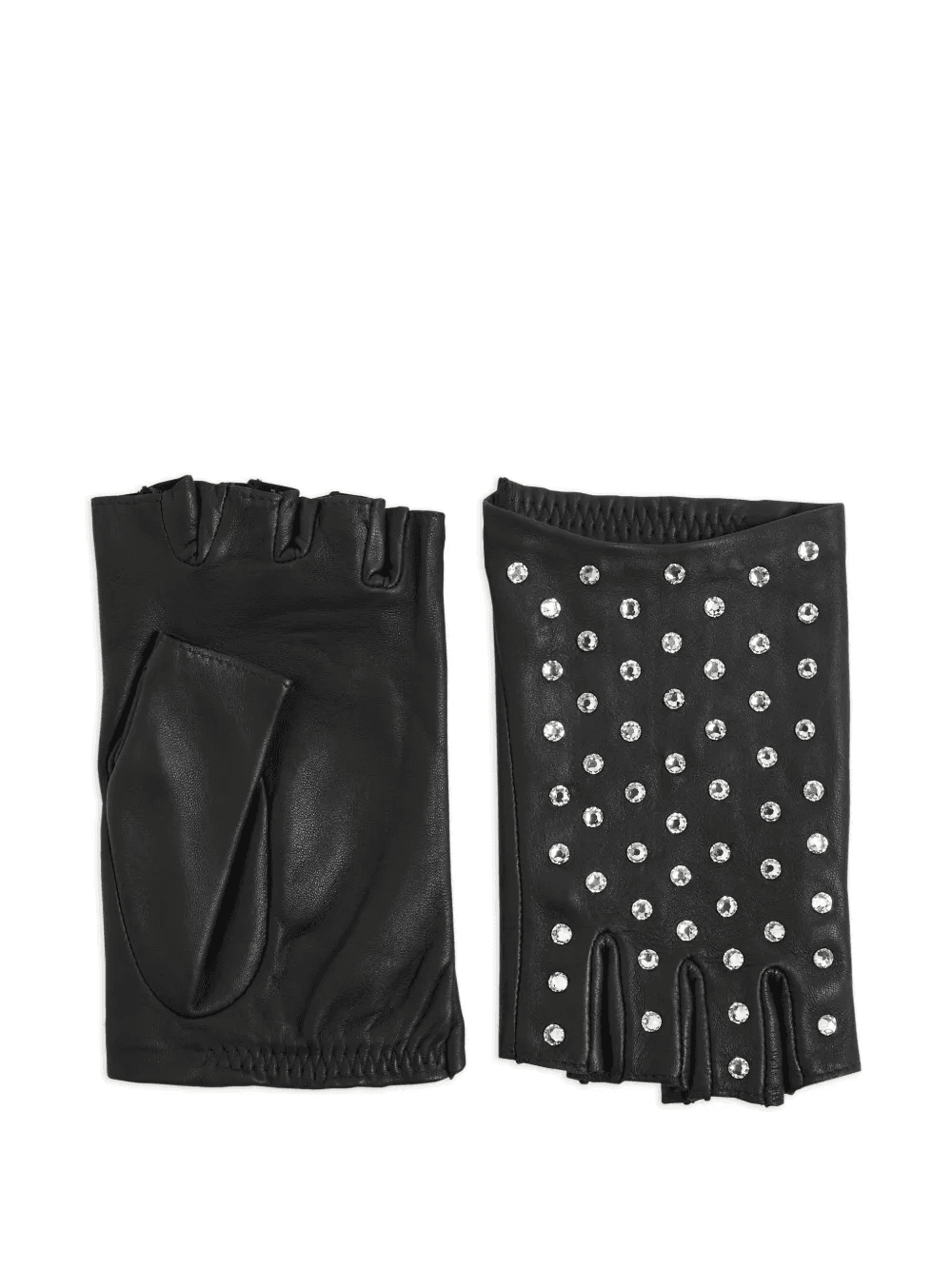 Irene strass-embellished fingerless gloves - Image 1