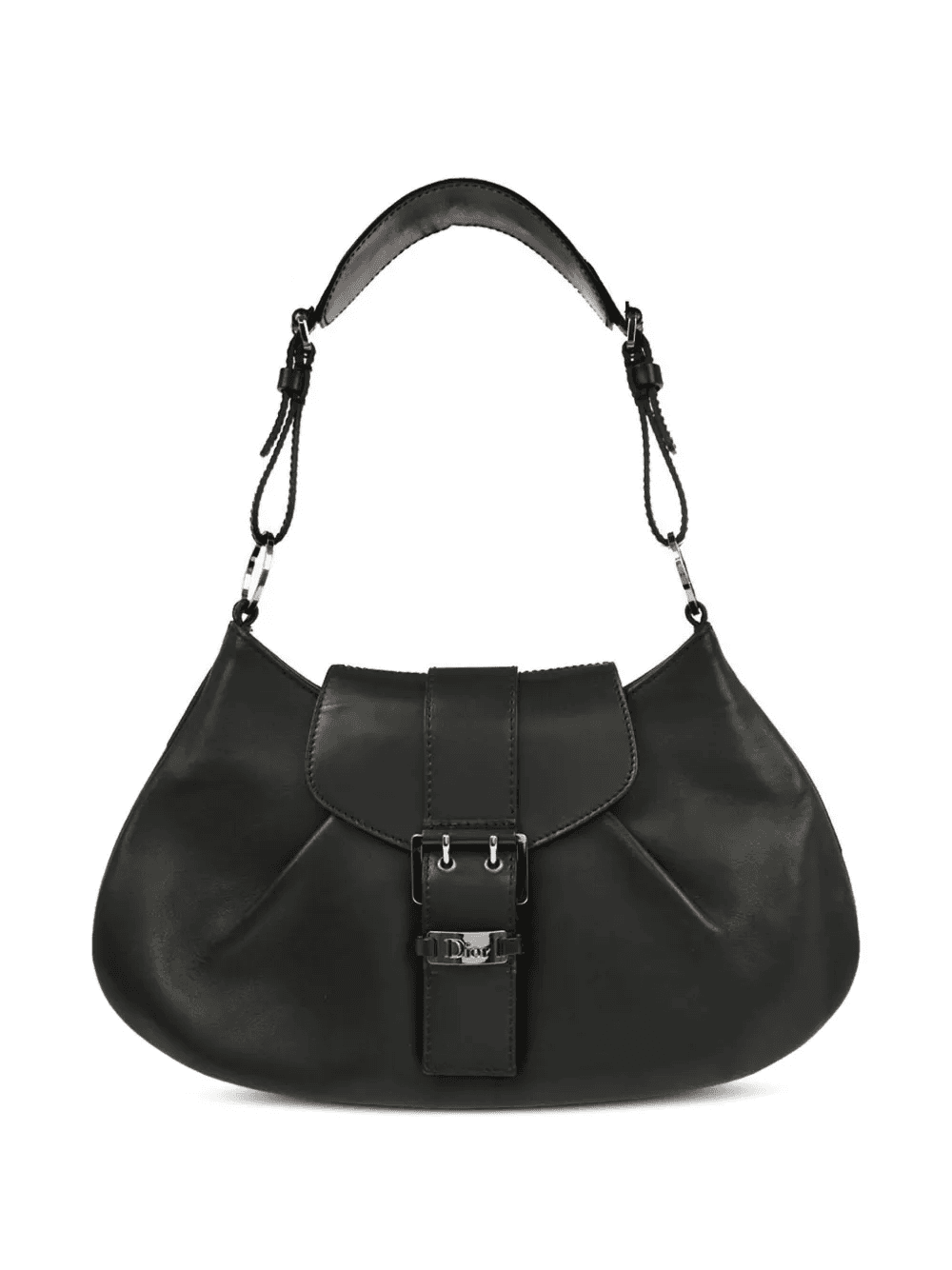 2002 buckle leather tote bag - Image 1