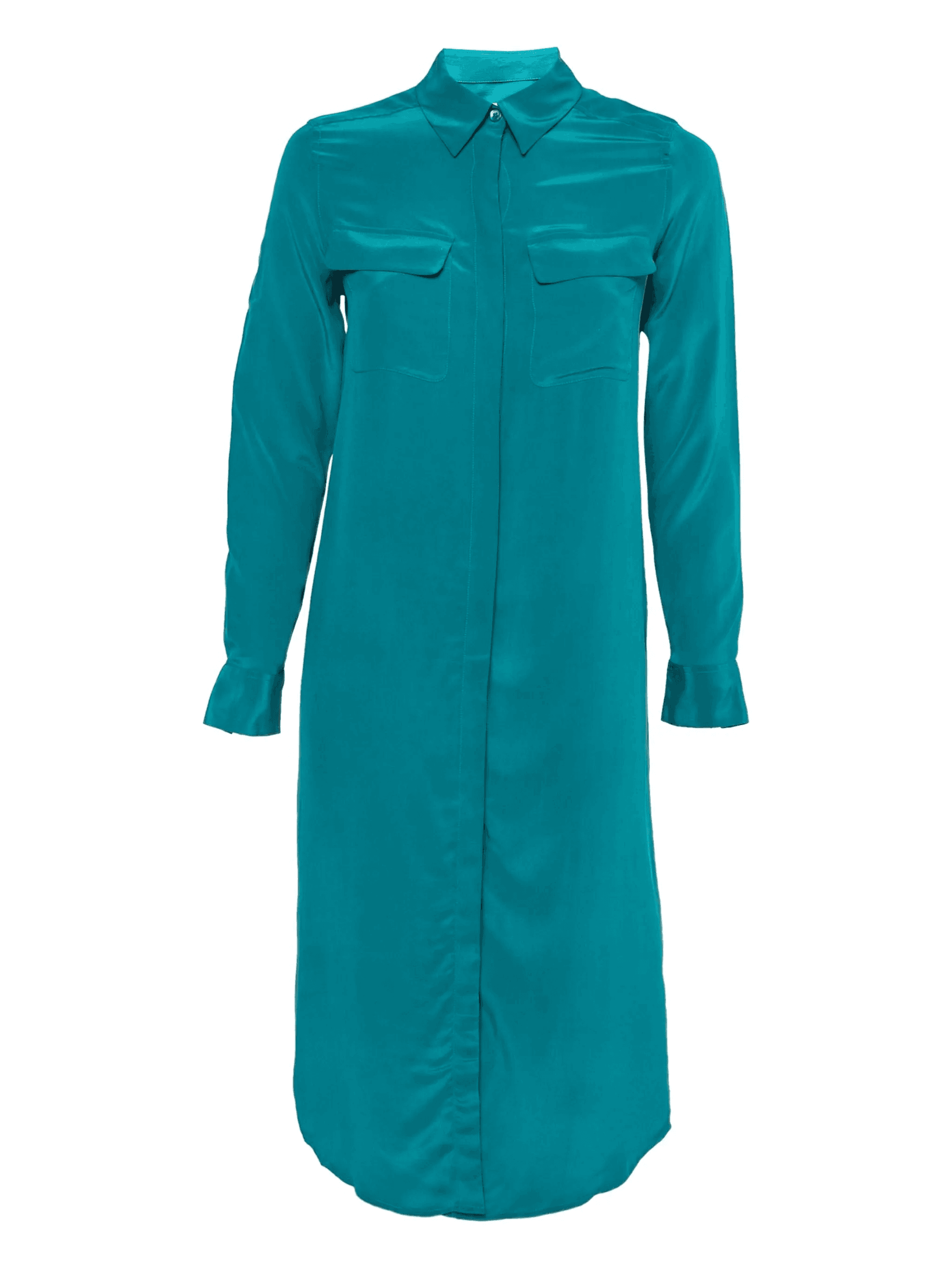 silk pockets maxi dress - Image 1