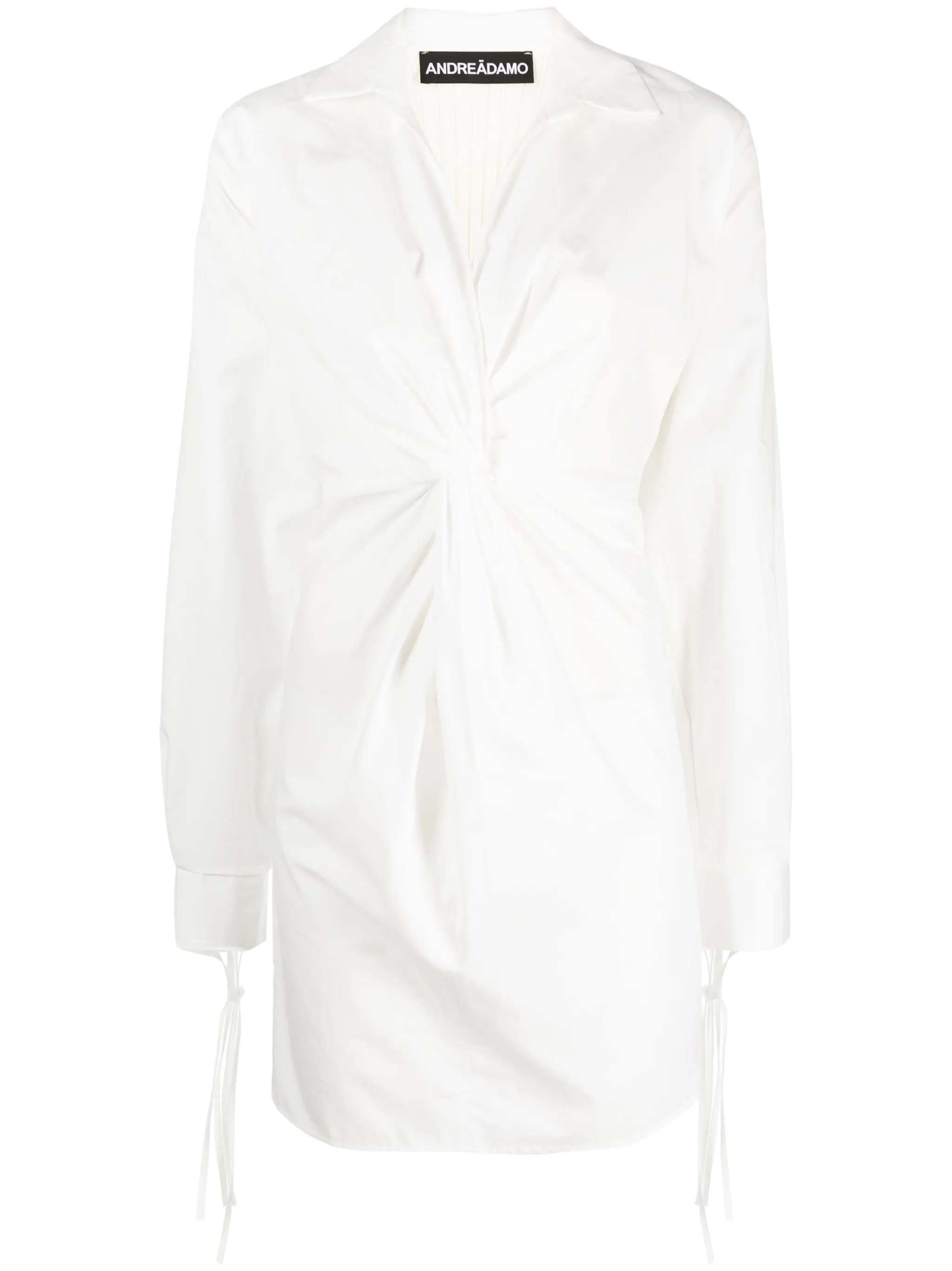 long-sleeve shirt dress - Image 1