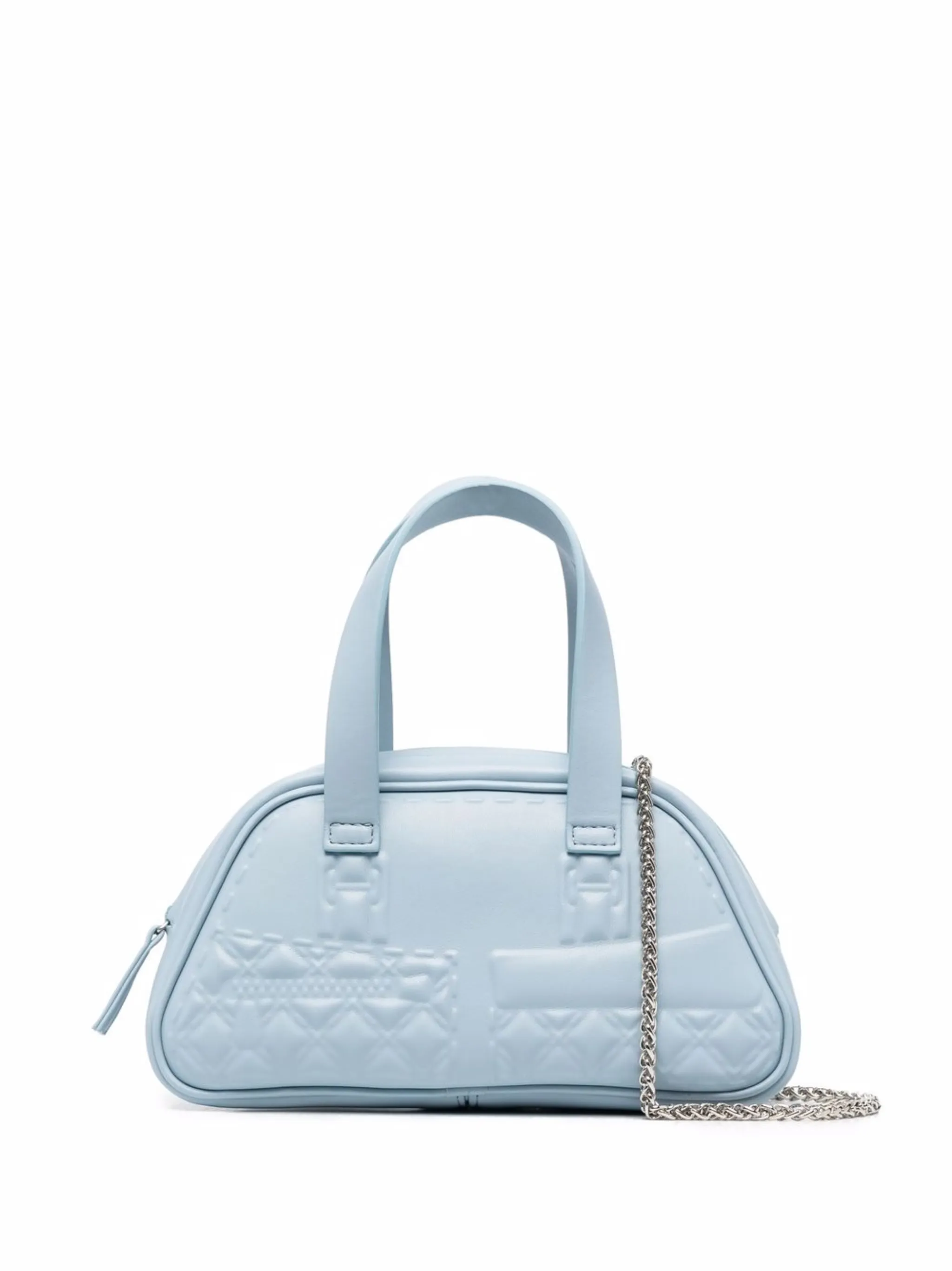 quilted faux leather tote - Image 1