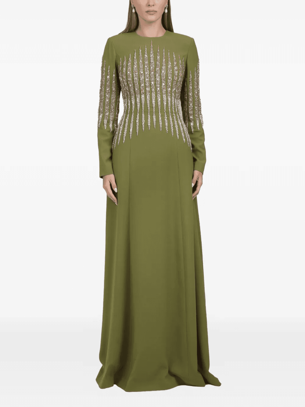 crystal-embellished maxi dress - Image 1