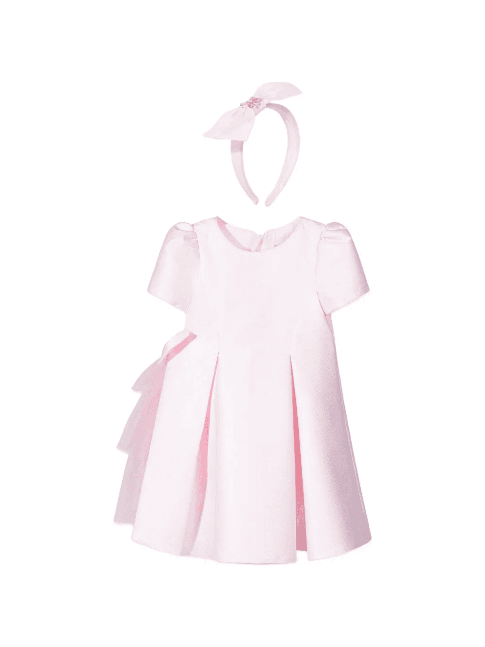 bow-embellishment A-line dress set - Image 1