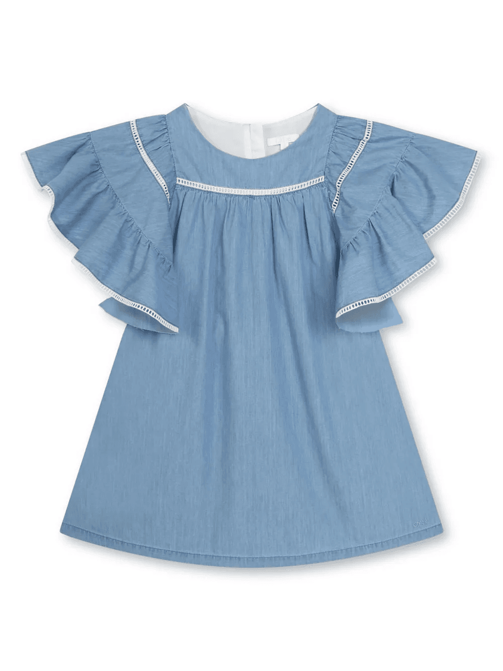 ruffle-detailing organic cotton dress - Image 1