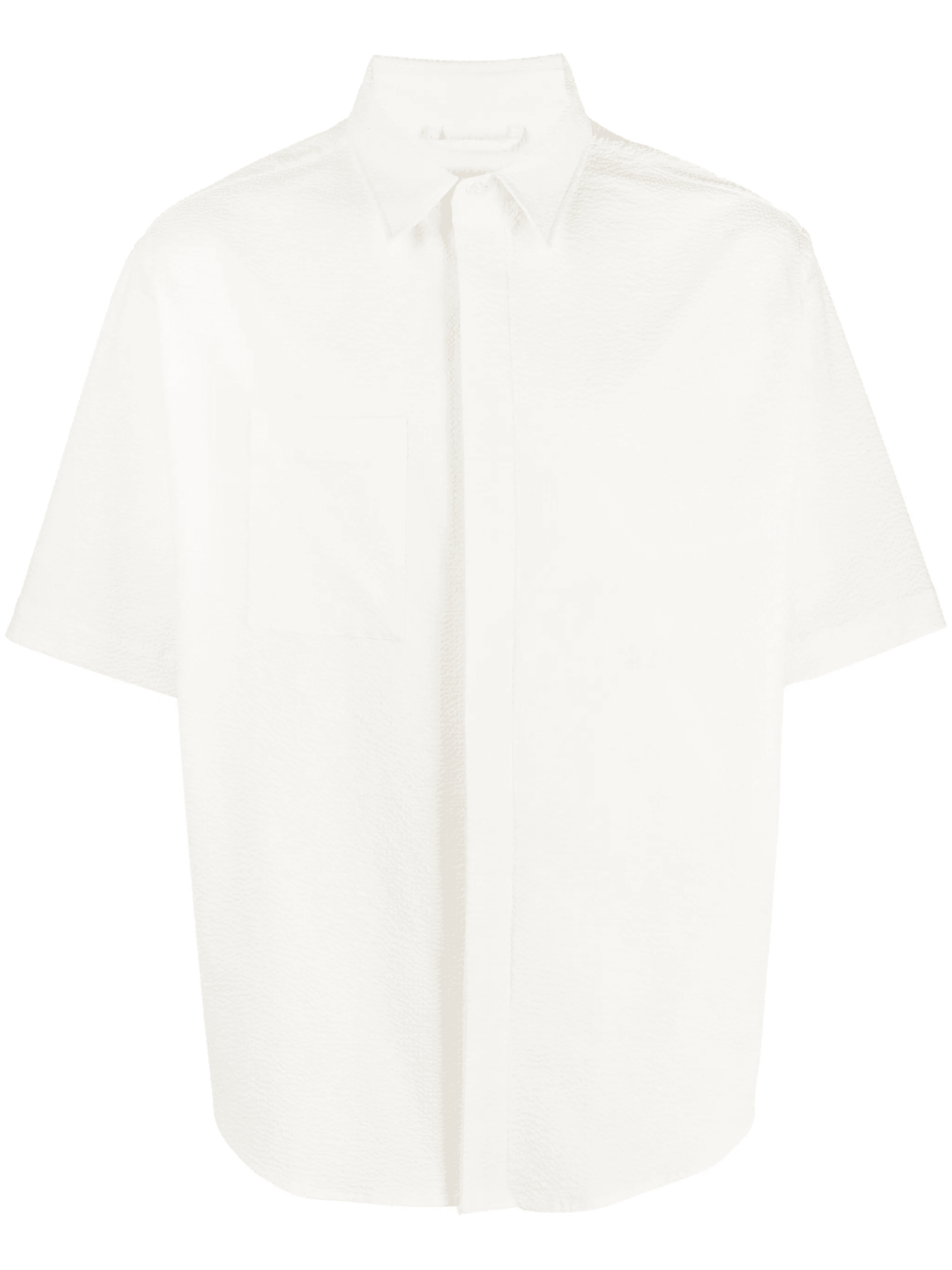 textured-finish short-sleeve shirt - Image 1