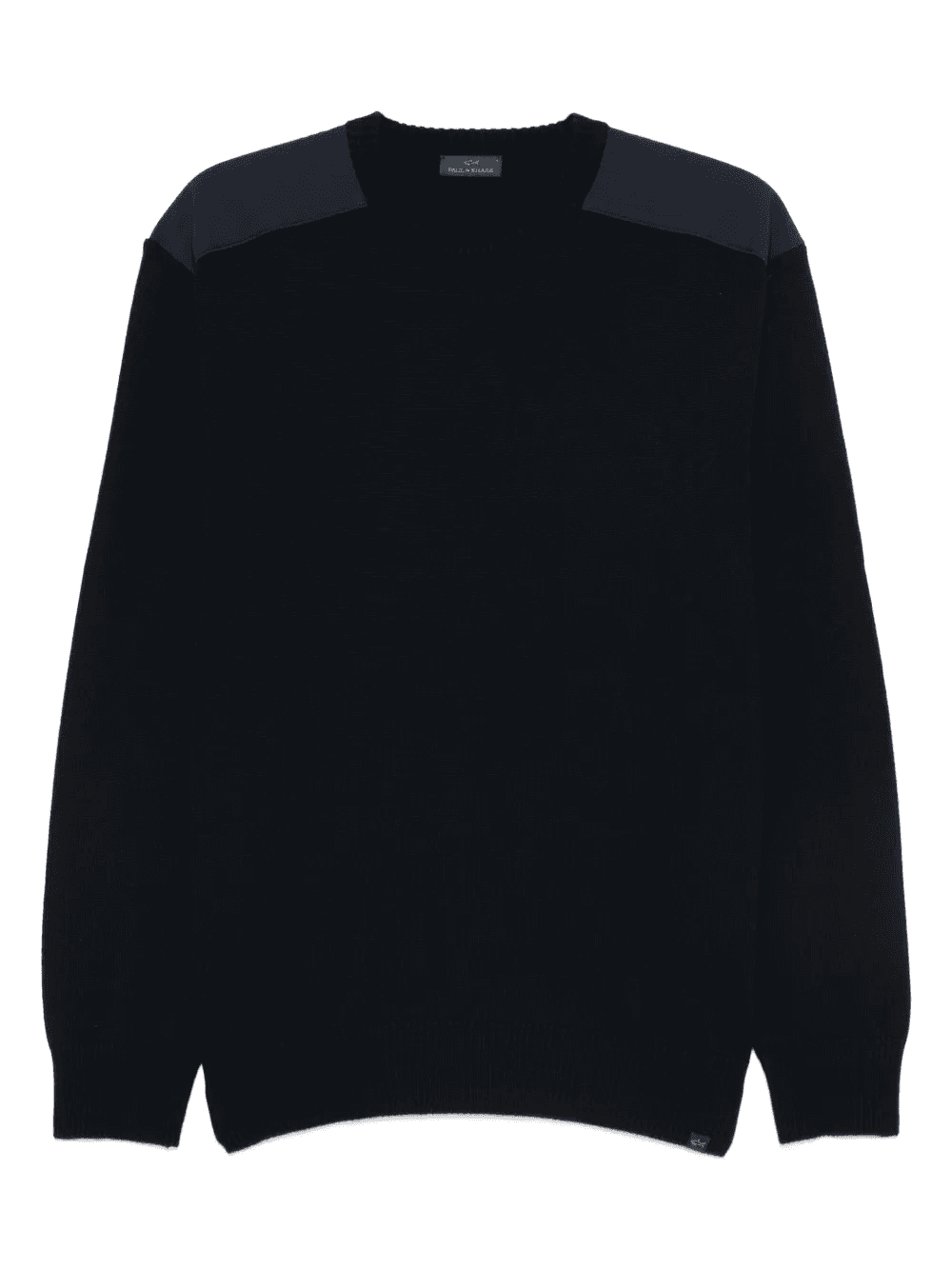 wool shoulder-patch jumper - Image 1