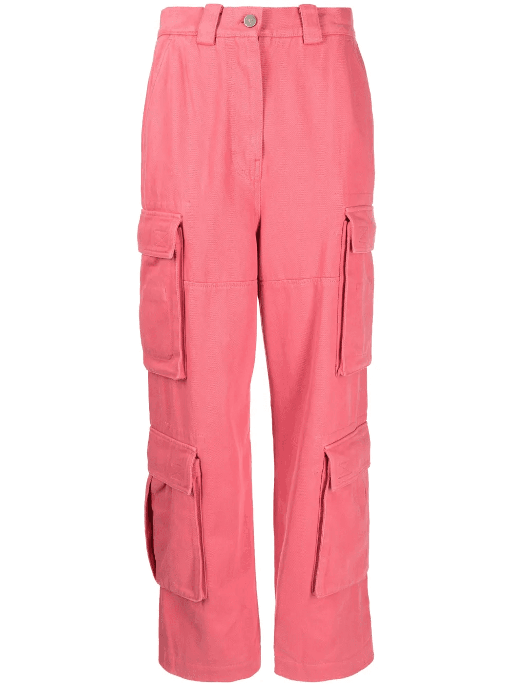 high-waist cargo trousers - Image 1