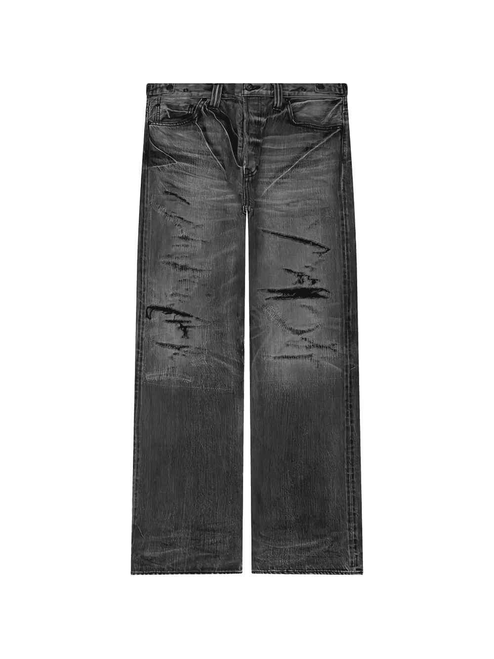 Kumori repaired relaxed jeans - Image 1