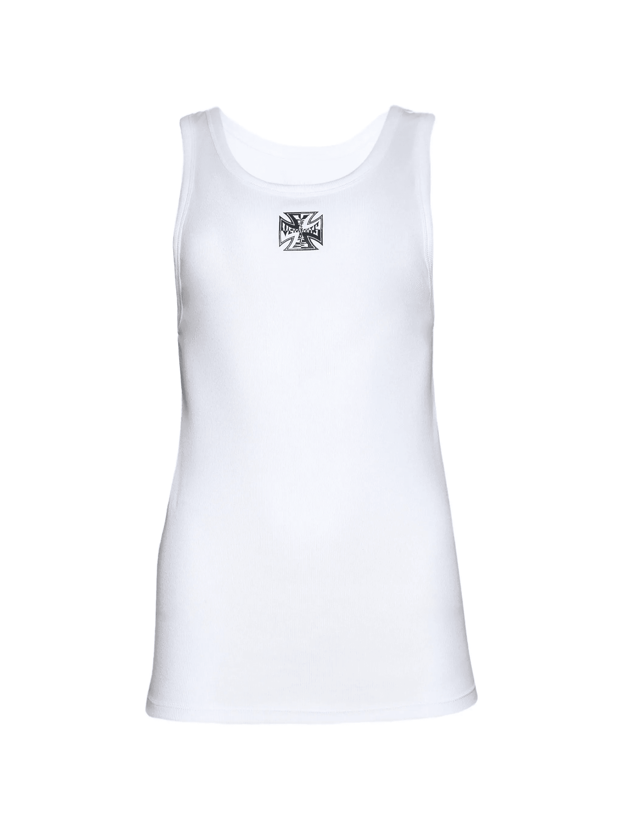 cross-embroidere tank top - Image 1
