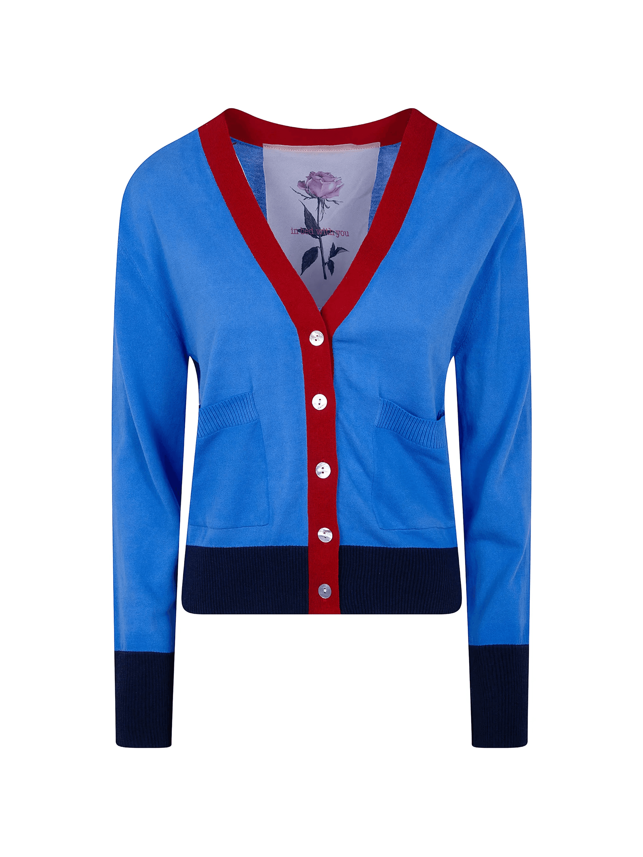 button V-neck cardigan - Image 1