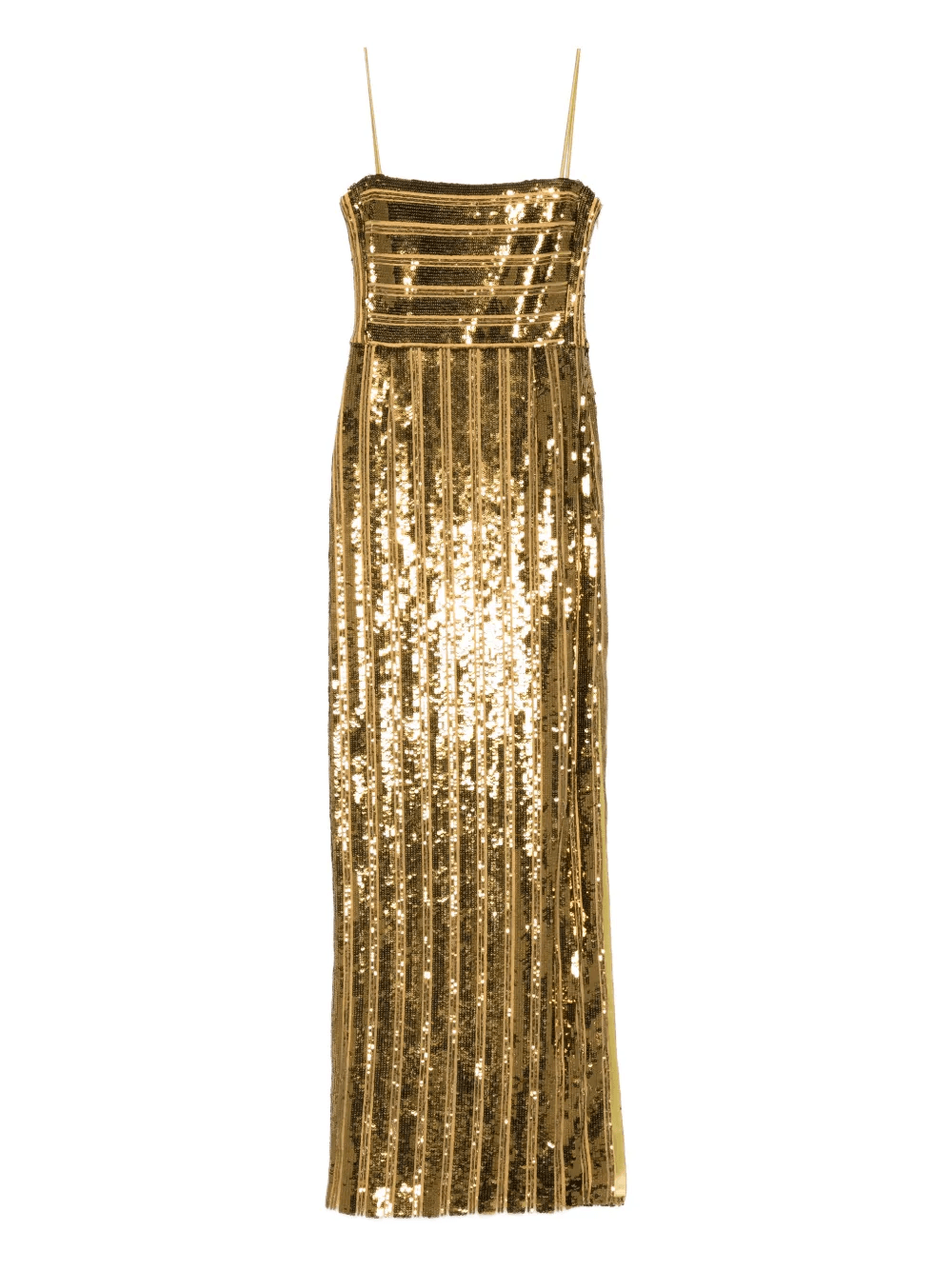 sequin bandeau gown maxi dress - Image 1