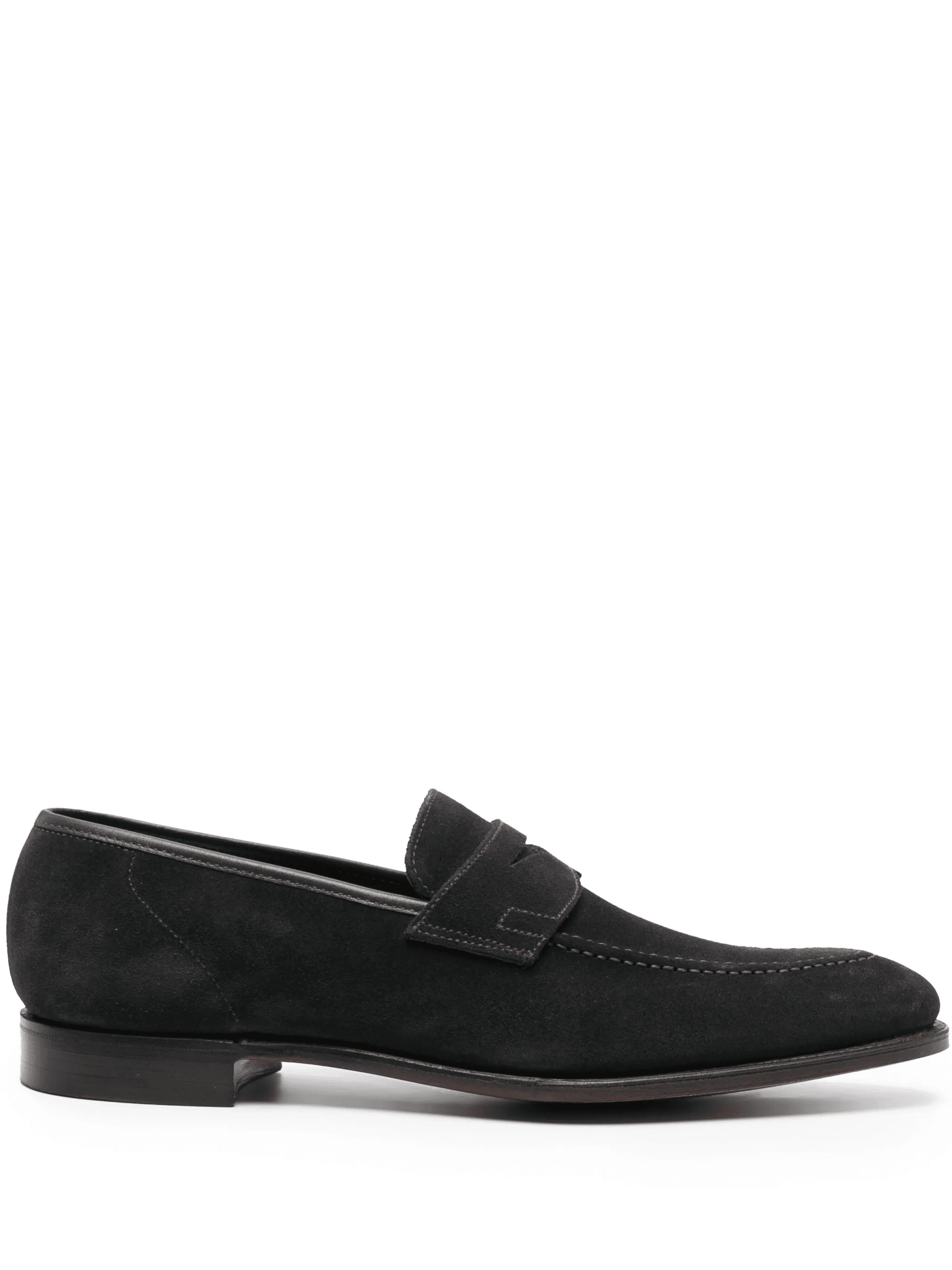 almond-toe suede loafers - Image 1