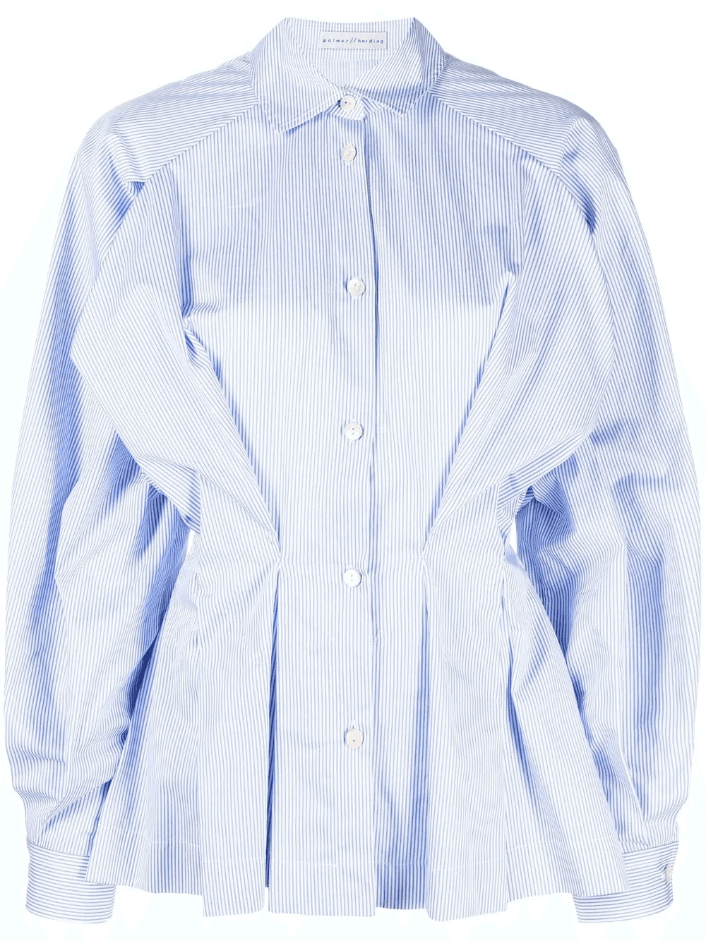gathered-waist cotton shirt - Image 1
