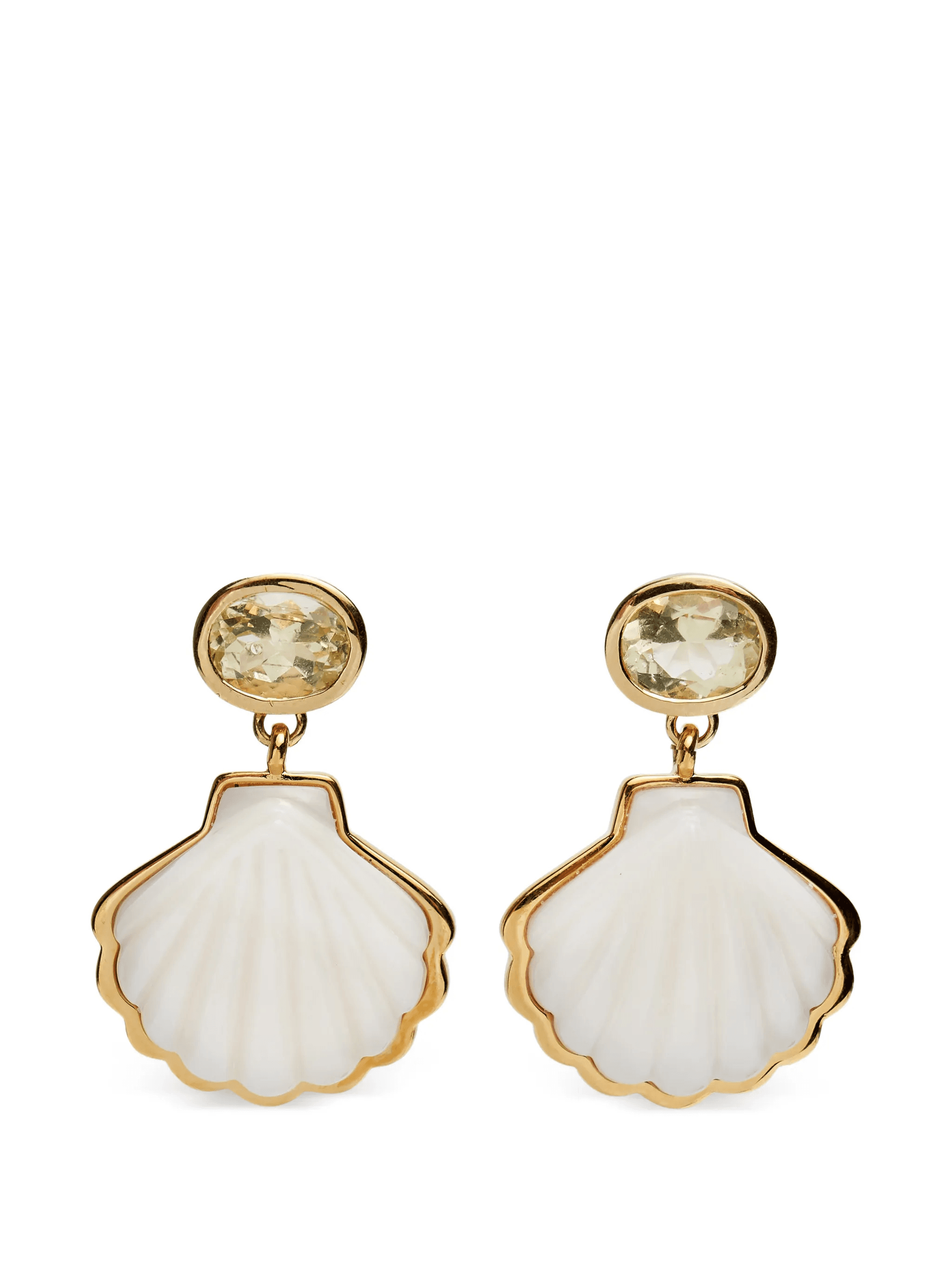 Luna shell drop earrings - Image 1