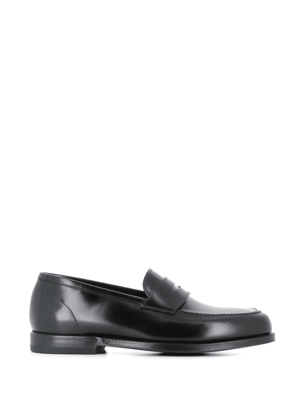 polished strap leather loafers - Image 1