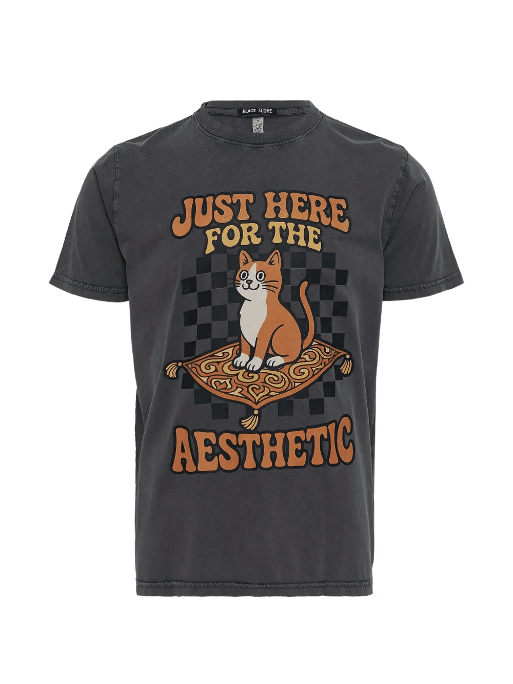 Just Here For The Aesthetic graphic-print T-shirt - Image 1