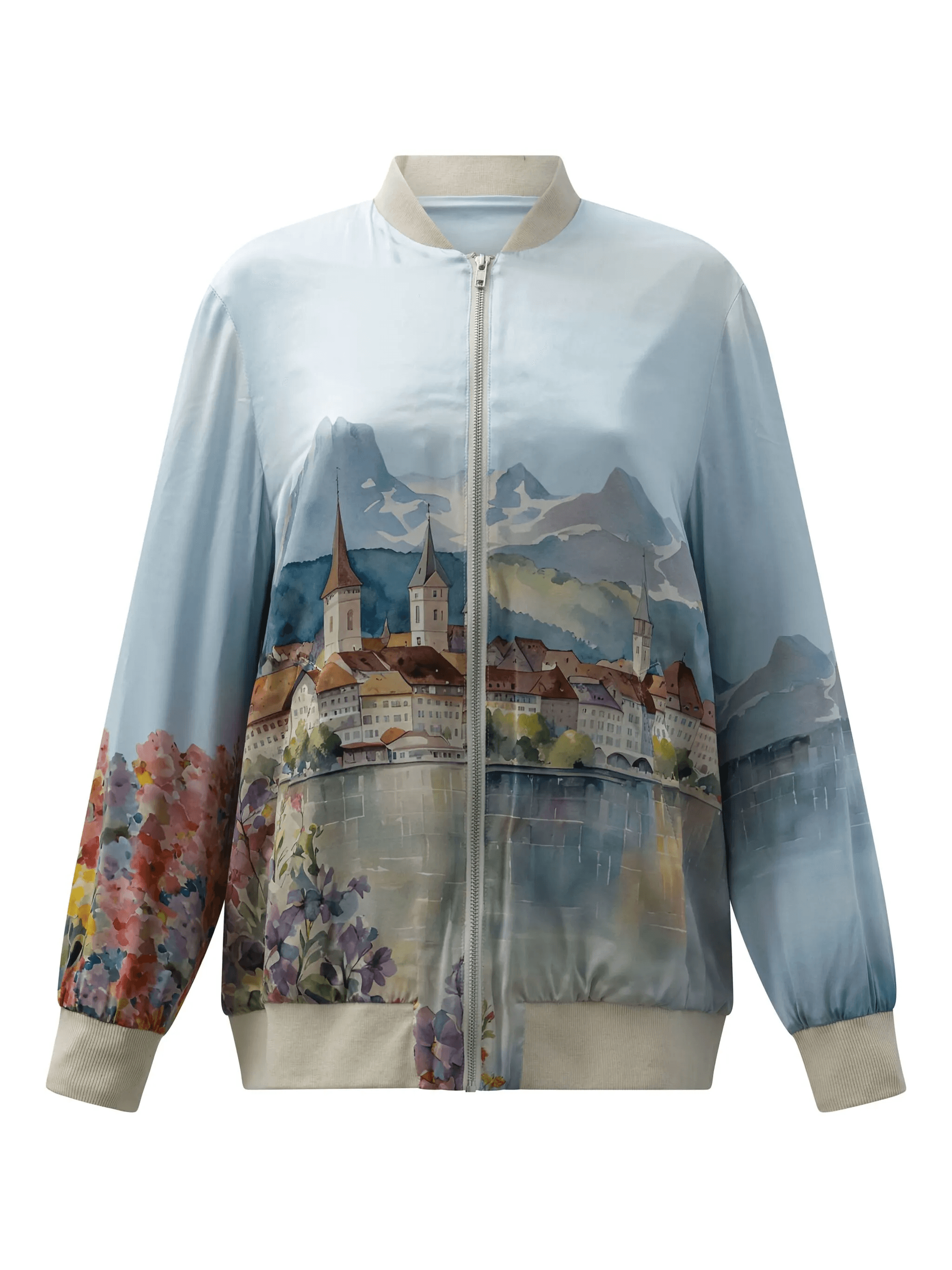 zip print jacket - Image 1