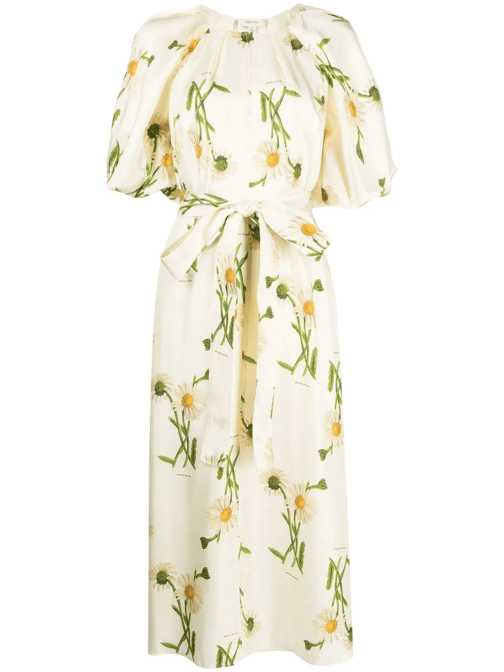 puff-sleeved long dress - Image 1