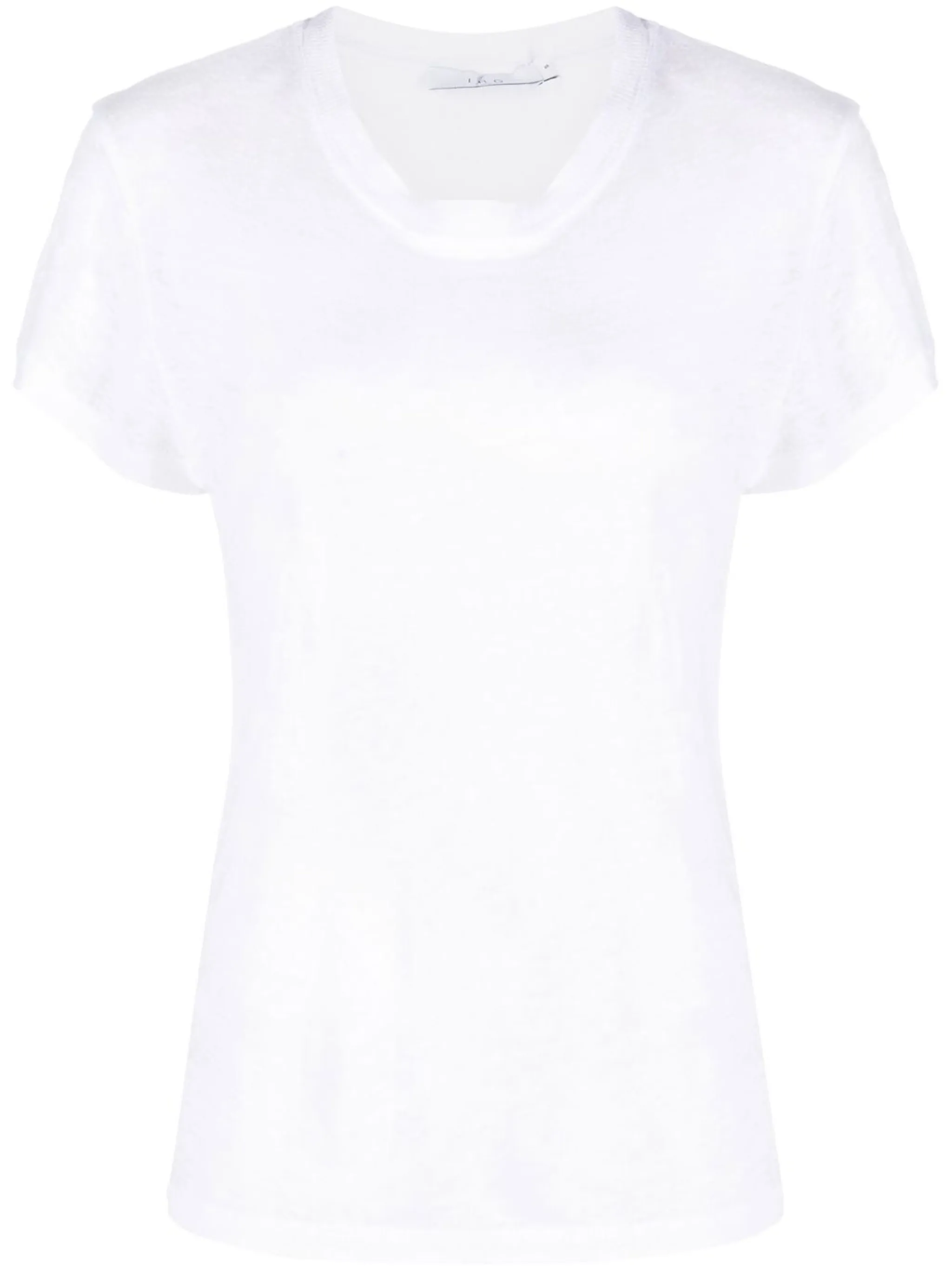 short-sleeved linen T-shirt - Image 1