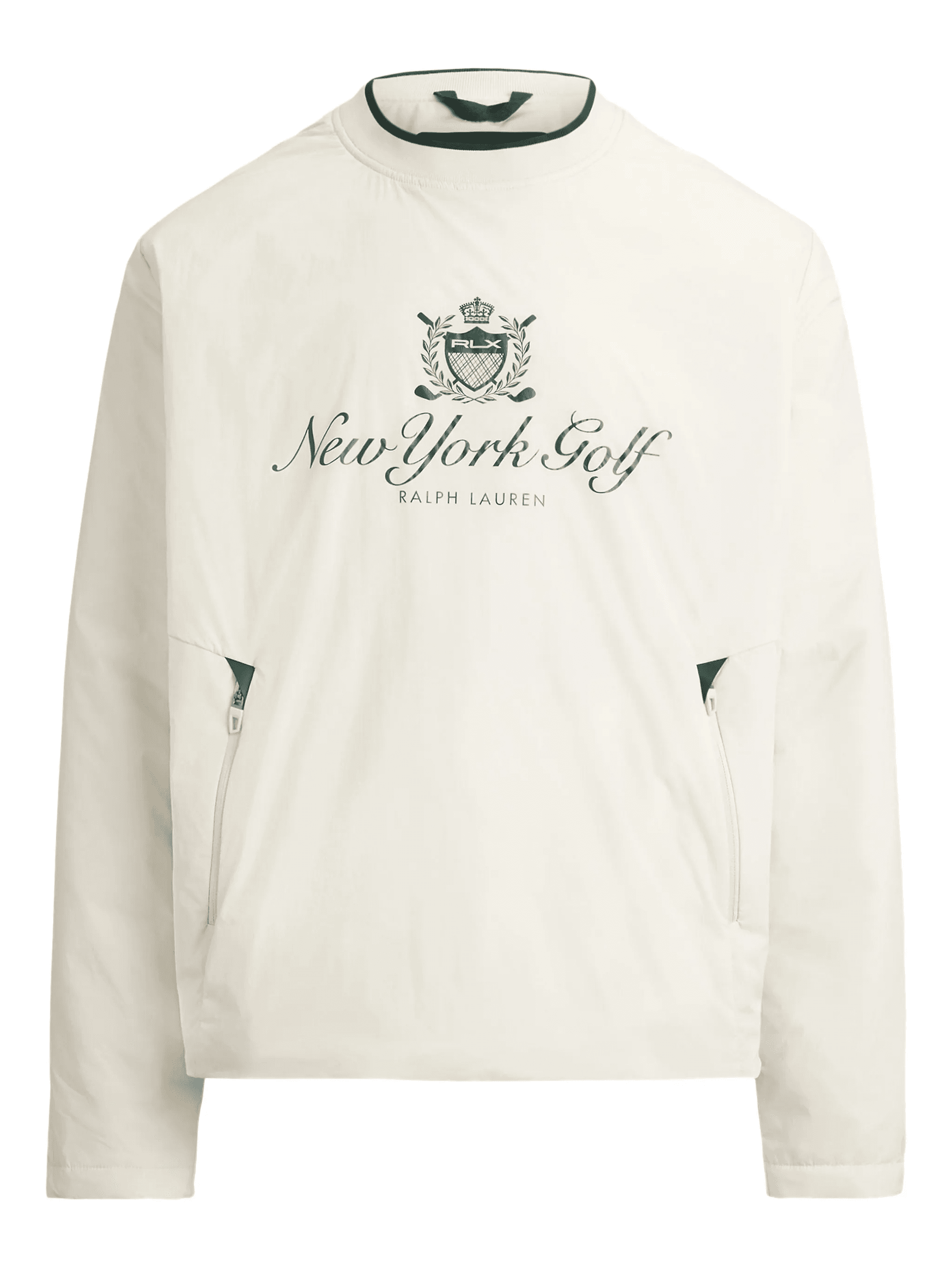 crew-neck zip-pockets sweatshirt - Image 1