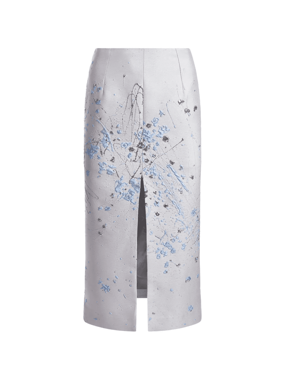 brocade split midi skirt - Image 1