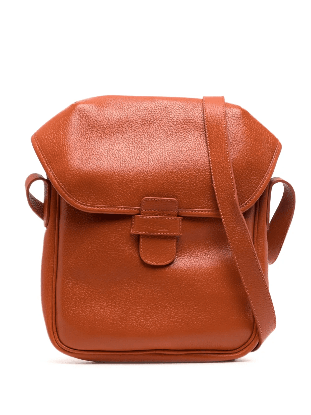 logo-debossed leather shoulder bag - Image 1