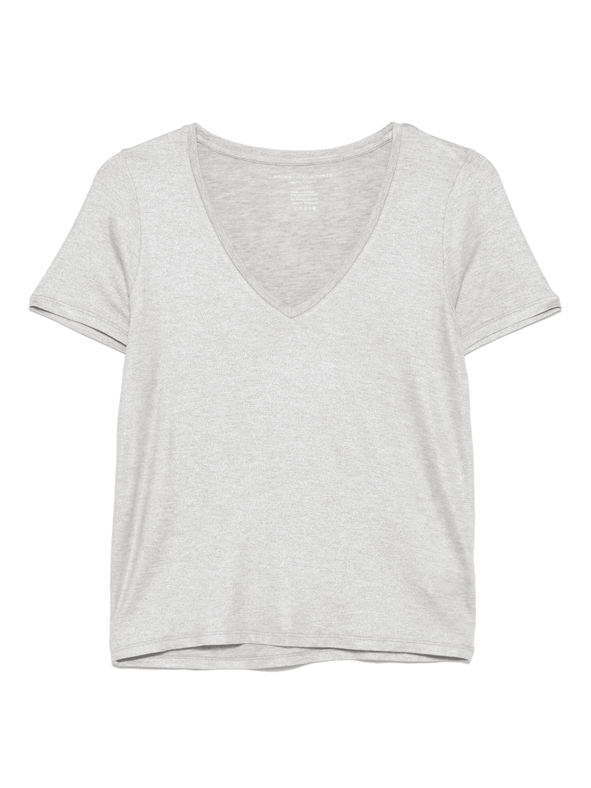 metallic-finish T-shirt - Image 1