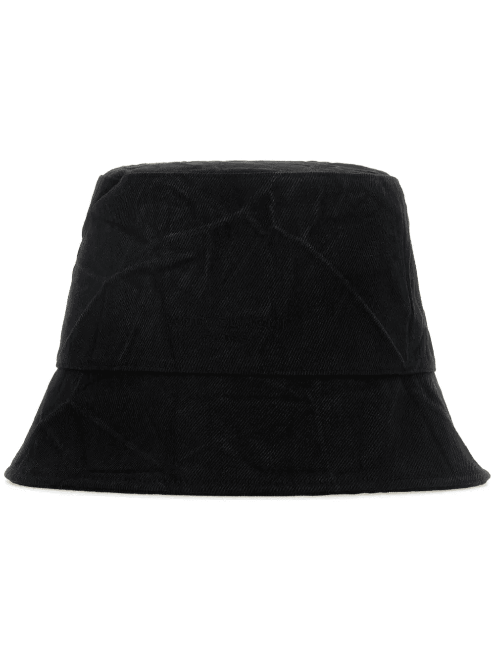 crinkled denim bucket hat - Image 1
