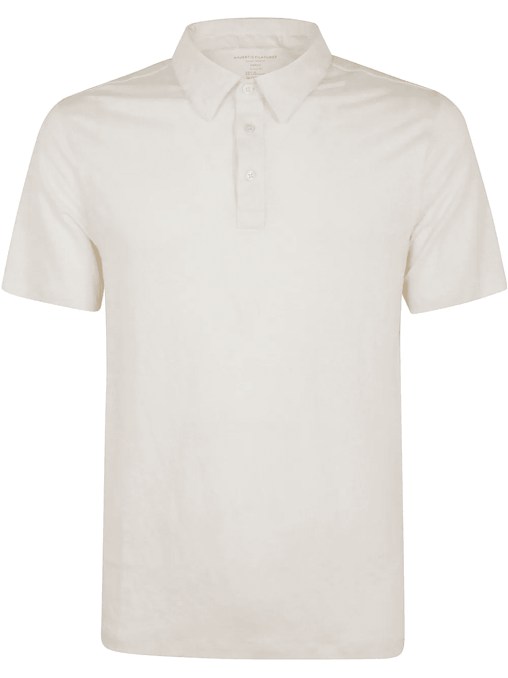 linen-blend polo shirt - Image 1