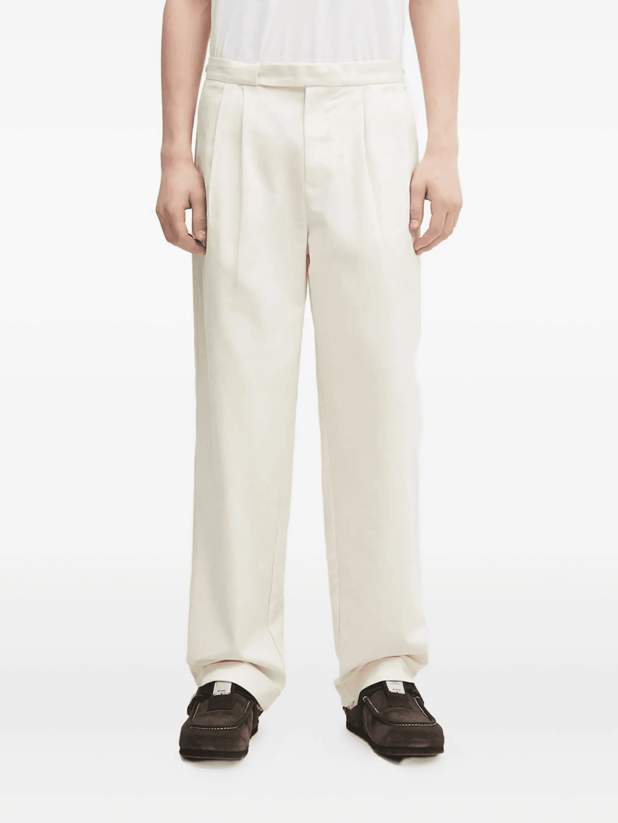 pleated-front trousers - Image 1