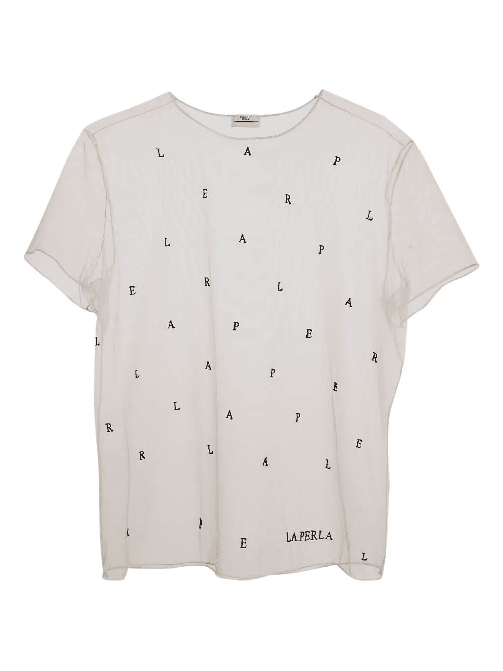 pre-owned letter-print T-shirt - Image 1