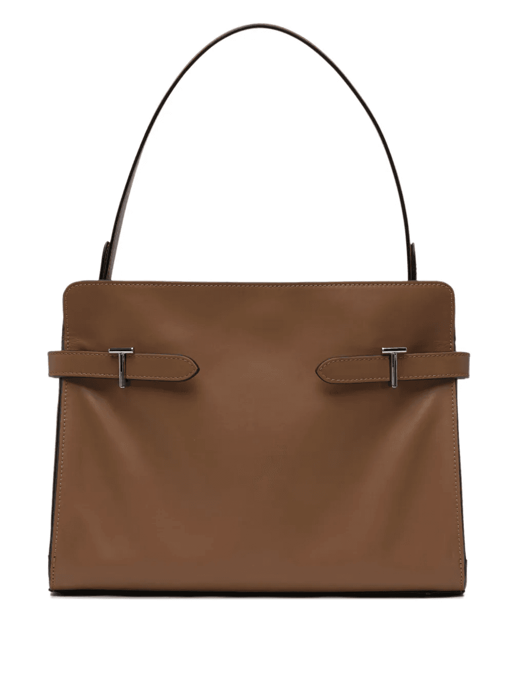 leather buckle tote bag - Image 1