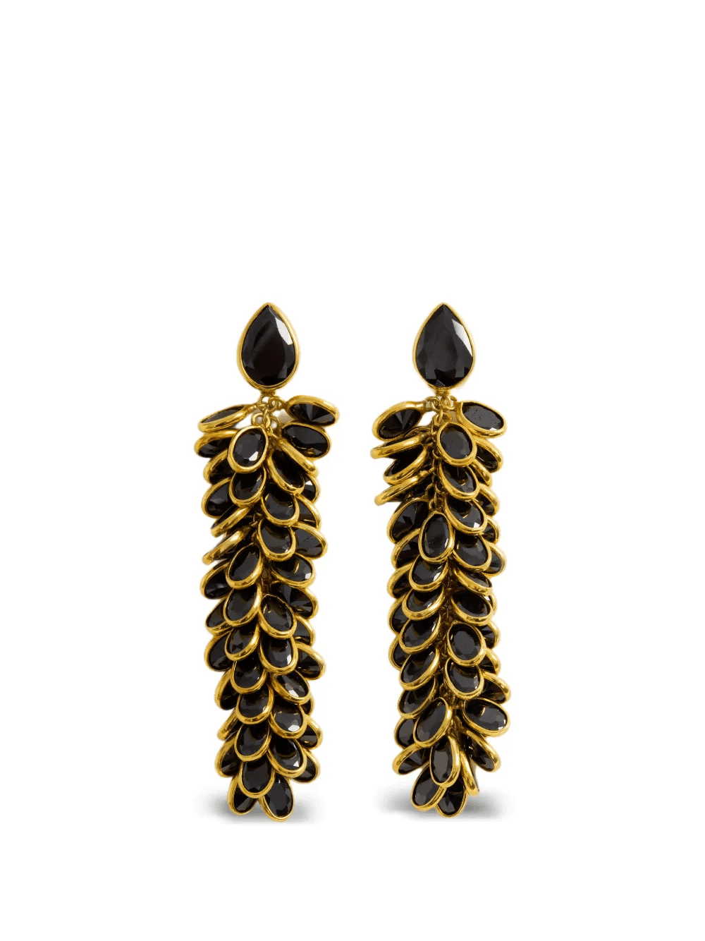 crystal long drop earrings - Image 1