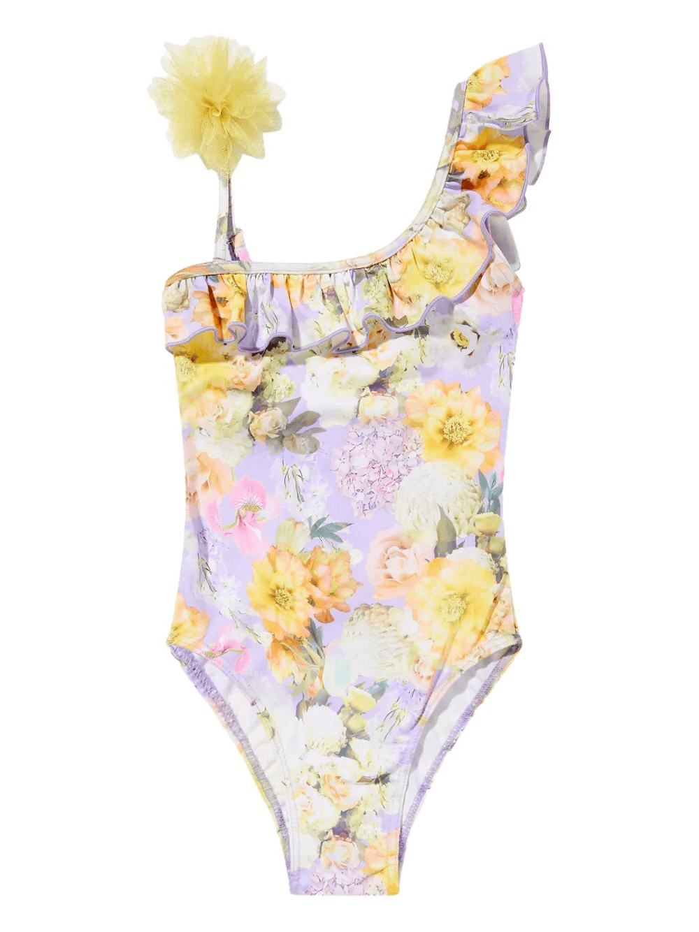 floral ruffled swimsuit - Image 1