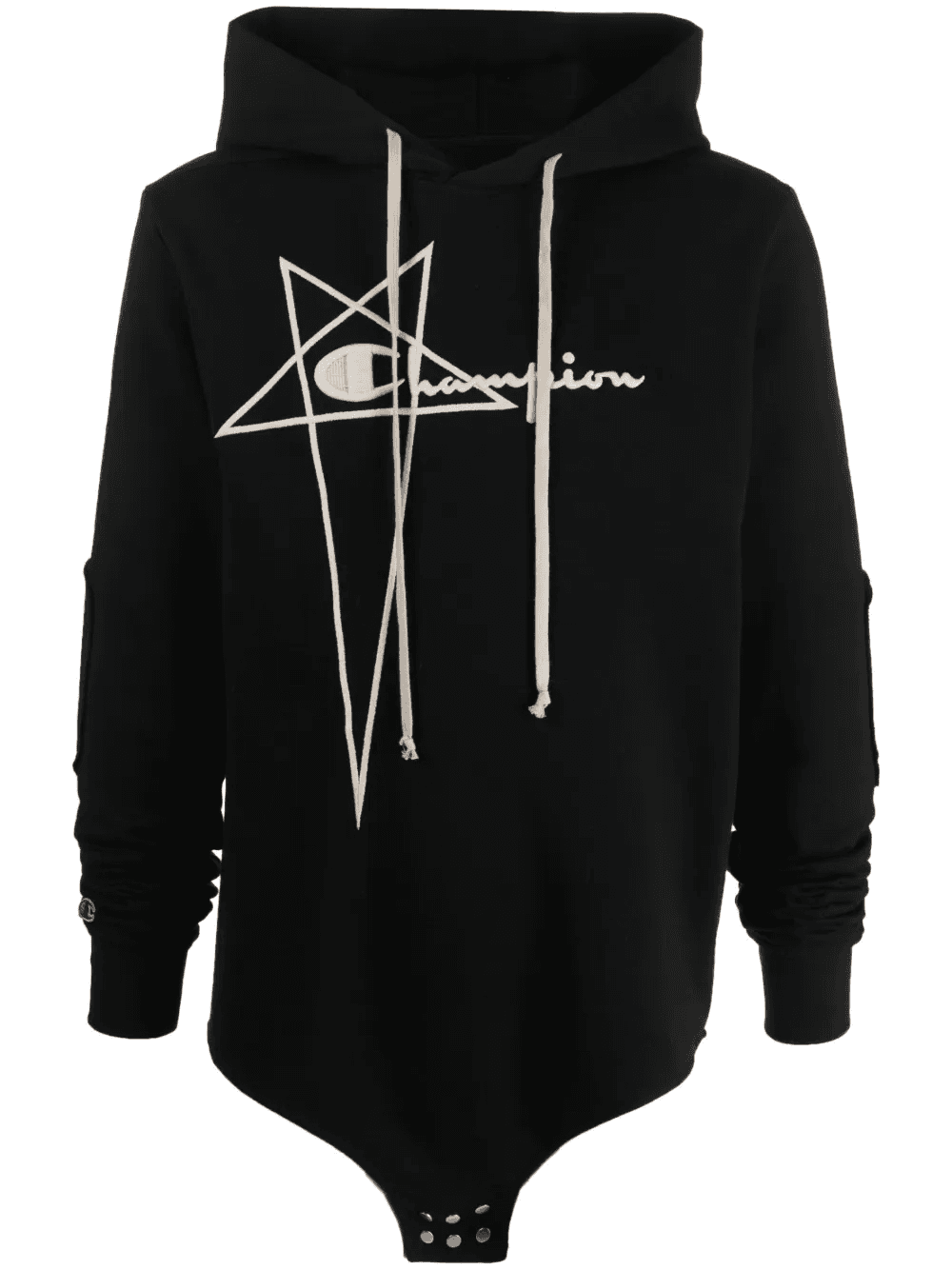 logo-embroidery cotton hoodie - Image 1