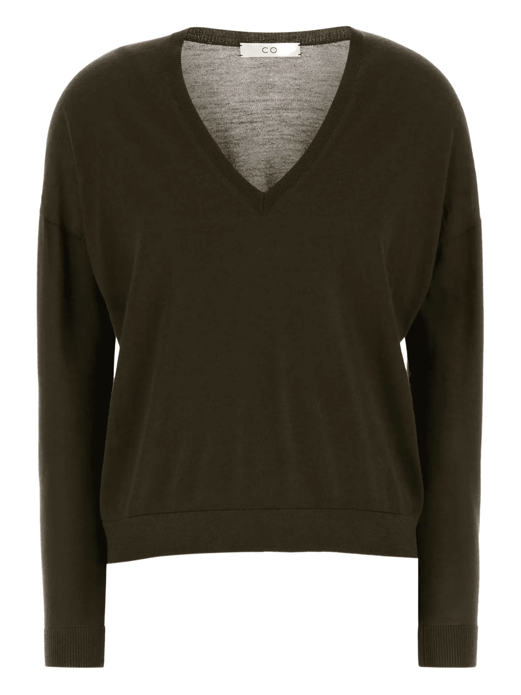 V-neck cashmere sweater - Image 1
