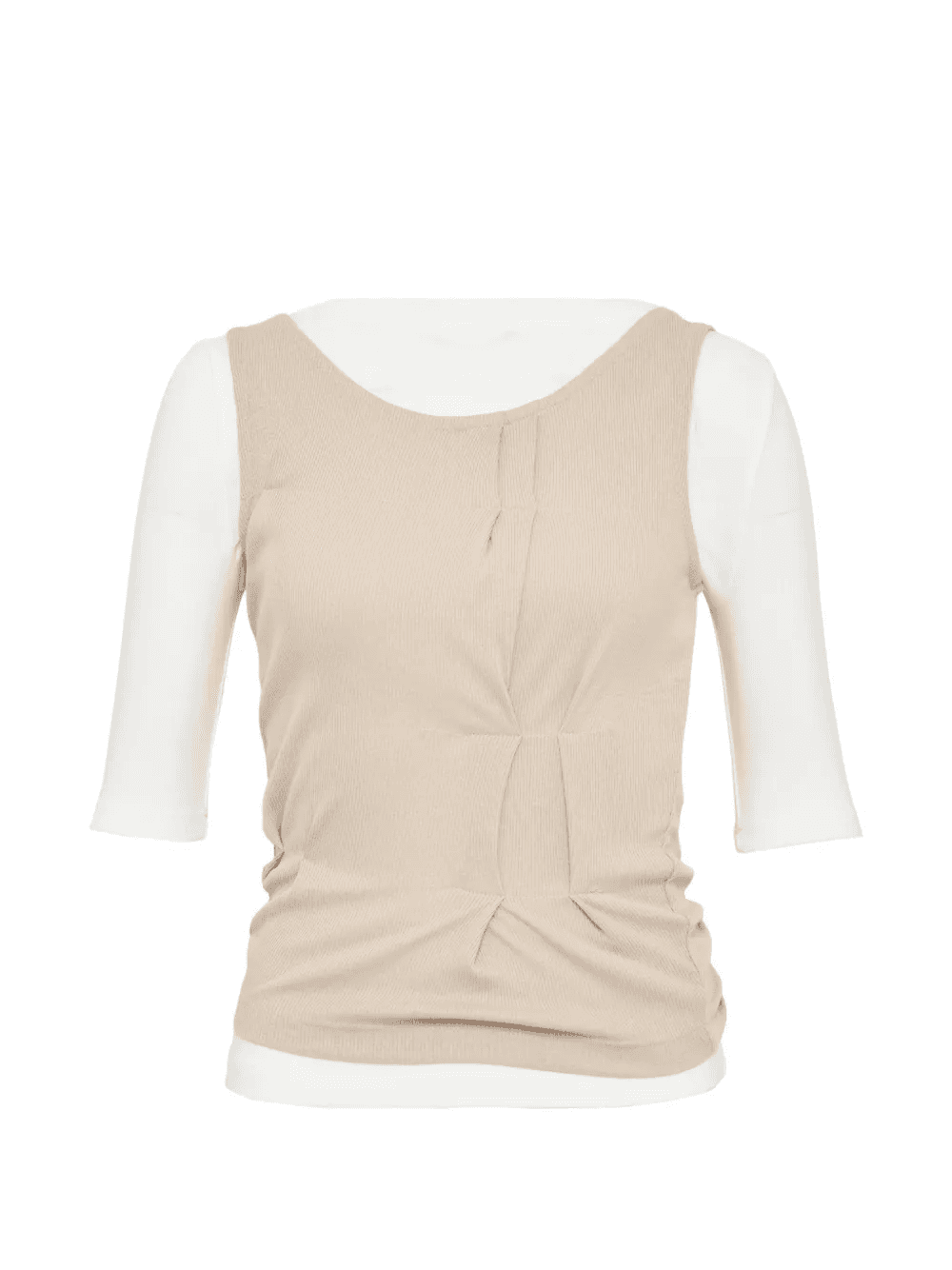 folded layered T-shirt - Image 1
